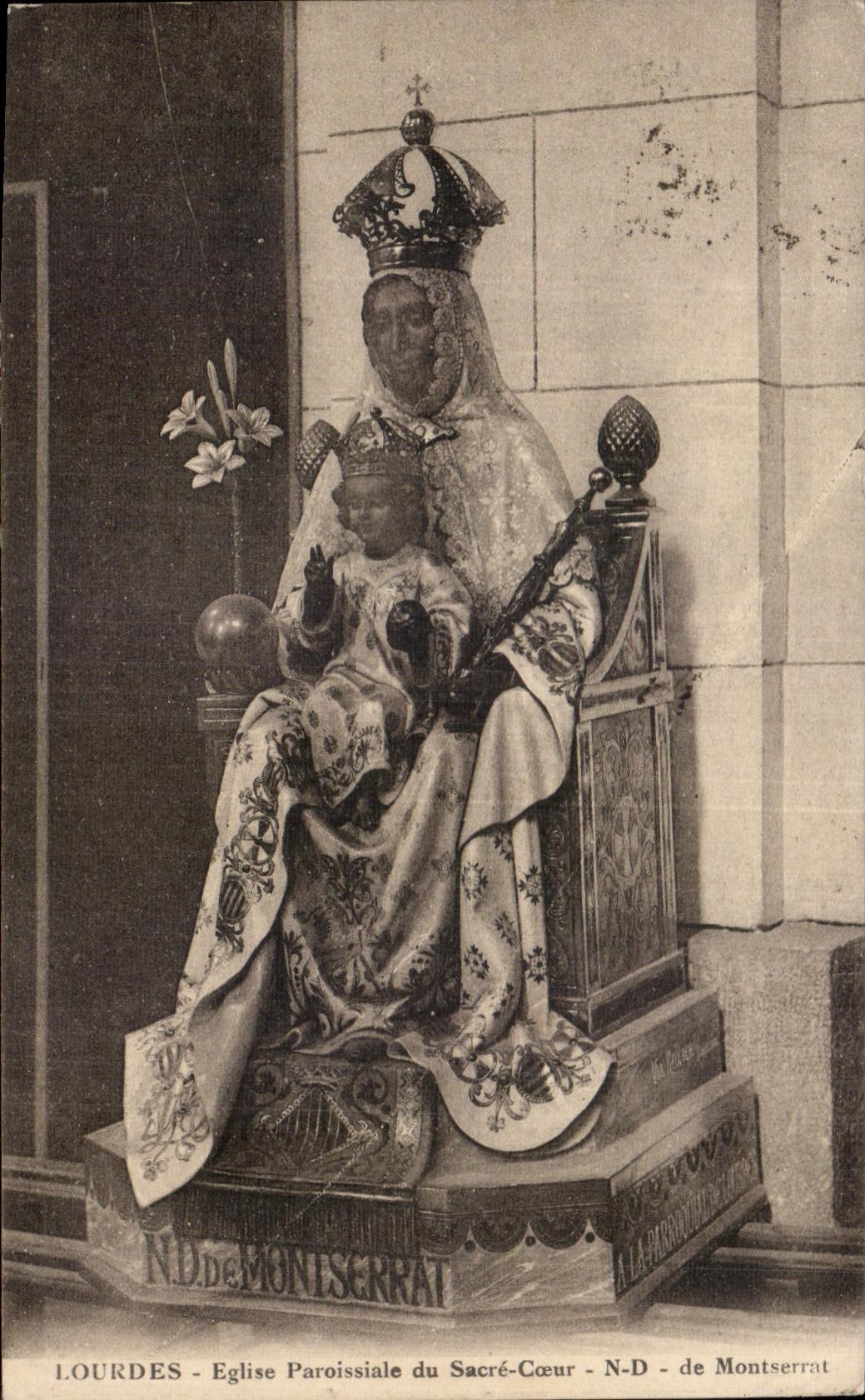 CPA Lourdes Eglise Paroissiale Du Sacre Coeur De Monteserrat