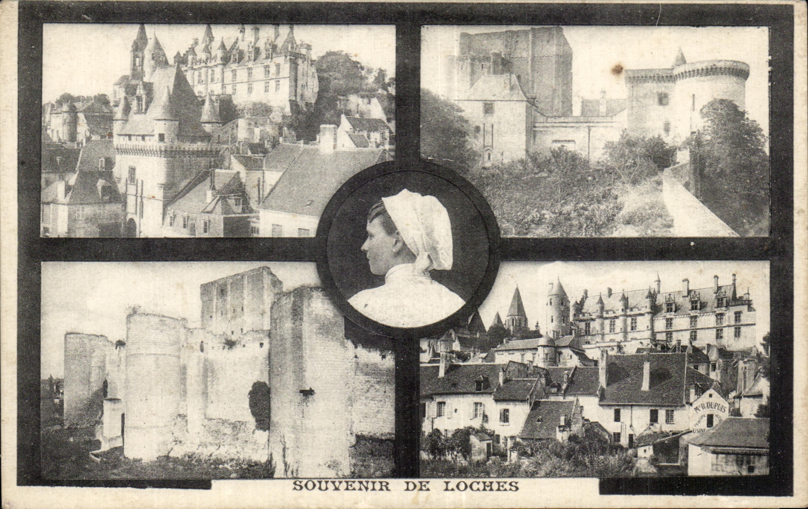 CPA Souvenir De LochesFolklore Coiffe