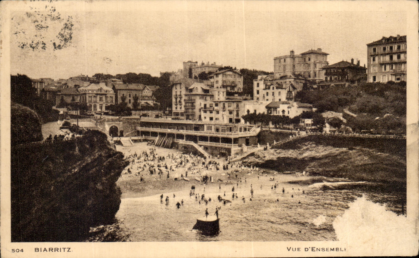 CPA Biarritz Vue d'Ensemble