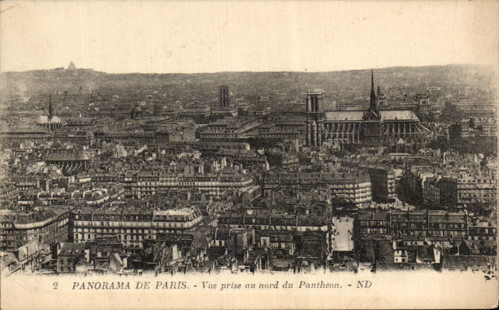 CPA Panorama De Paris Vue Prise Au Nord Du Pantheon