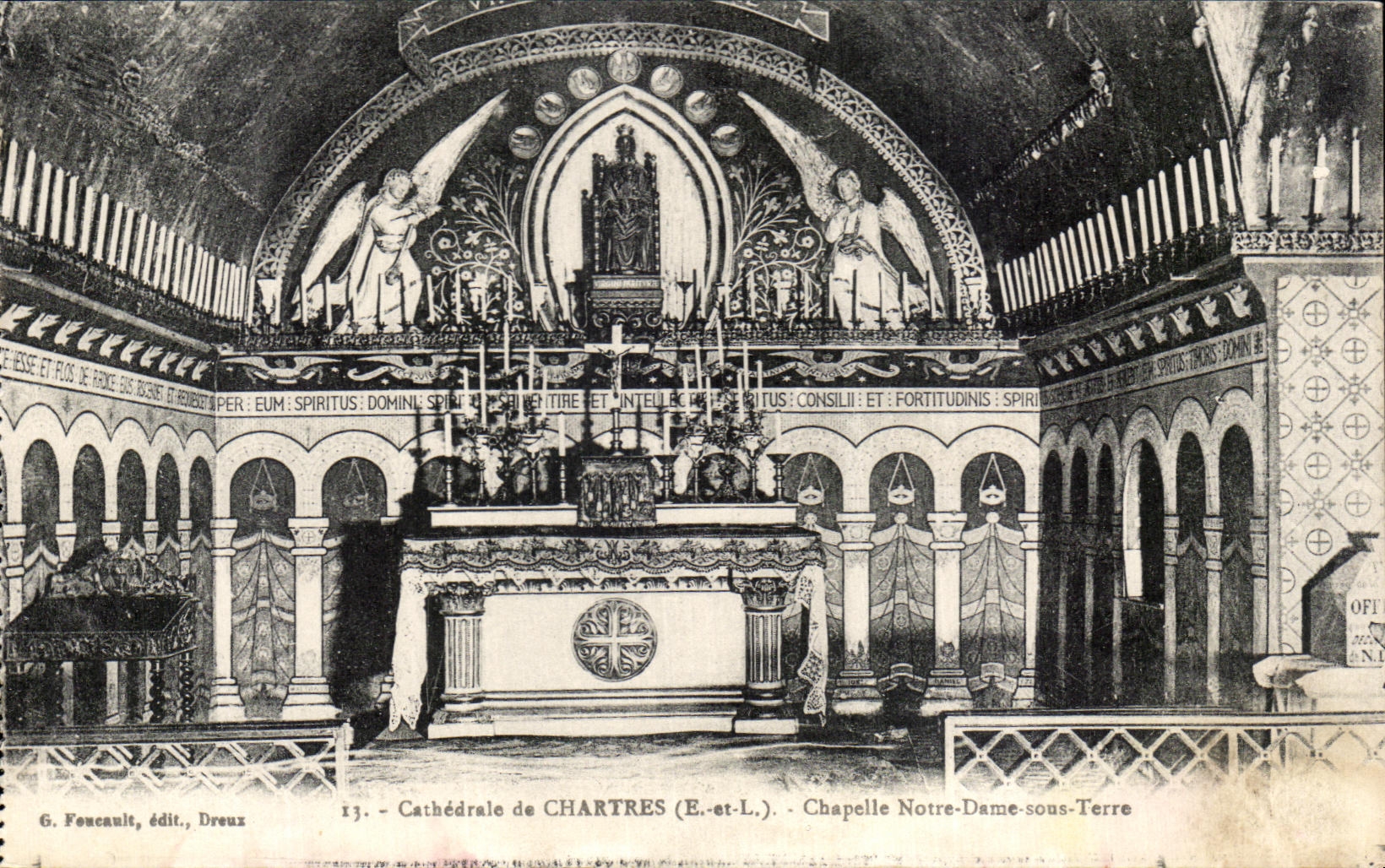 CPA Carhedrale De Chartres Chapelle Notre Dame Sous Terre