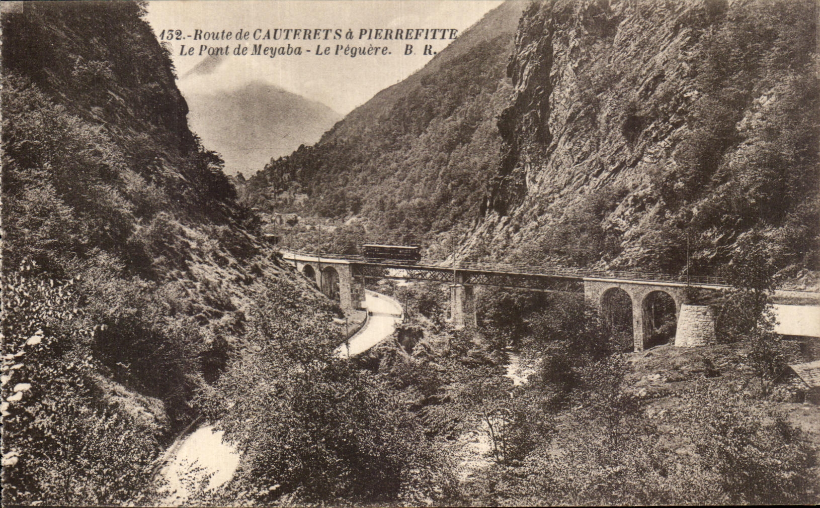 CPA Route De Cauterets Pierrefitte Port De Meyaba Peguere