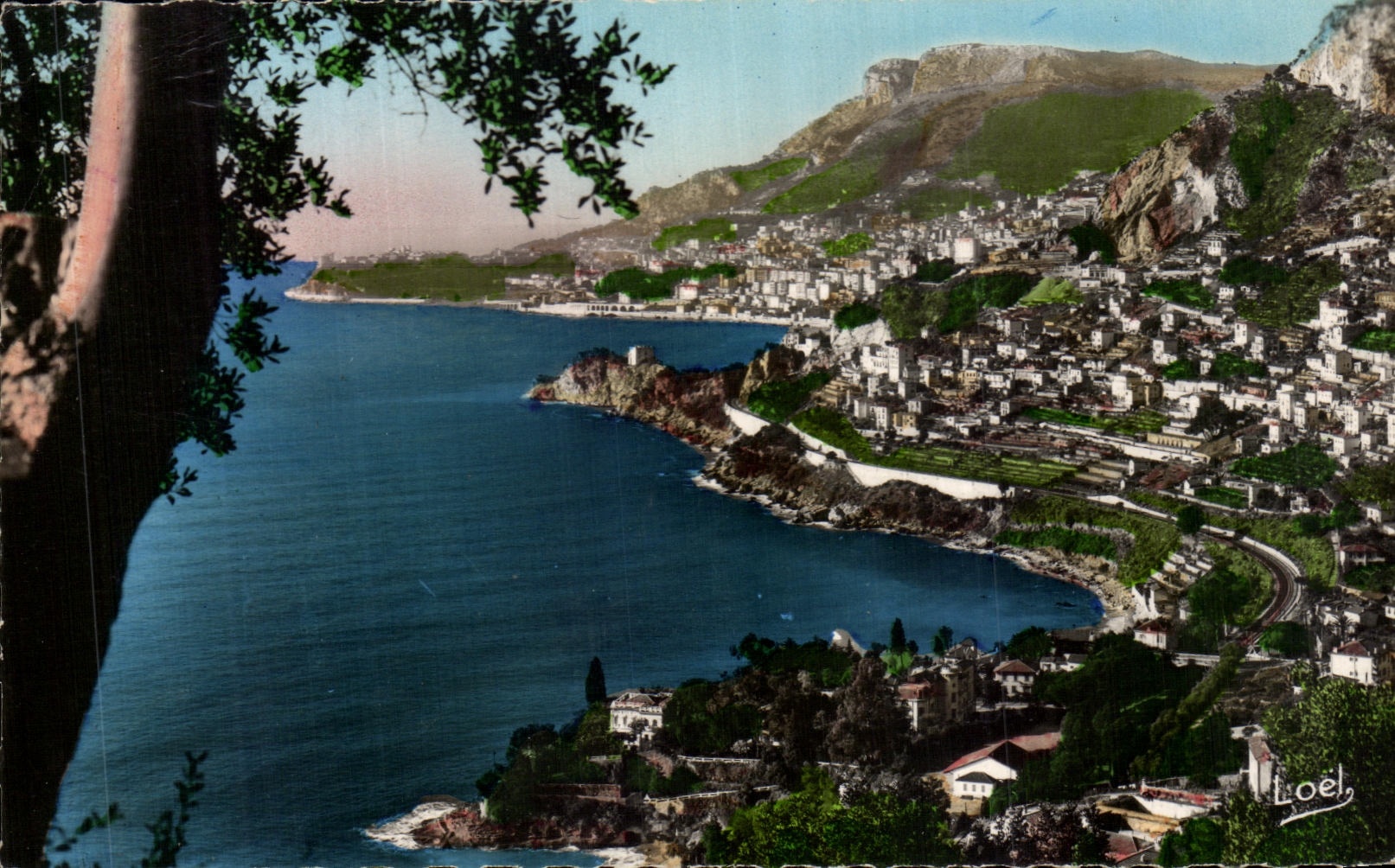 CPA Cote D'Azur Monte Carlo Vu De Roquebrune