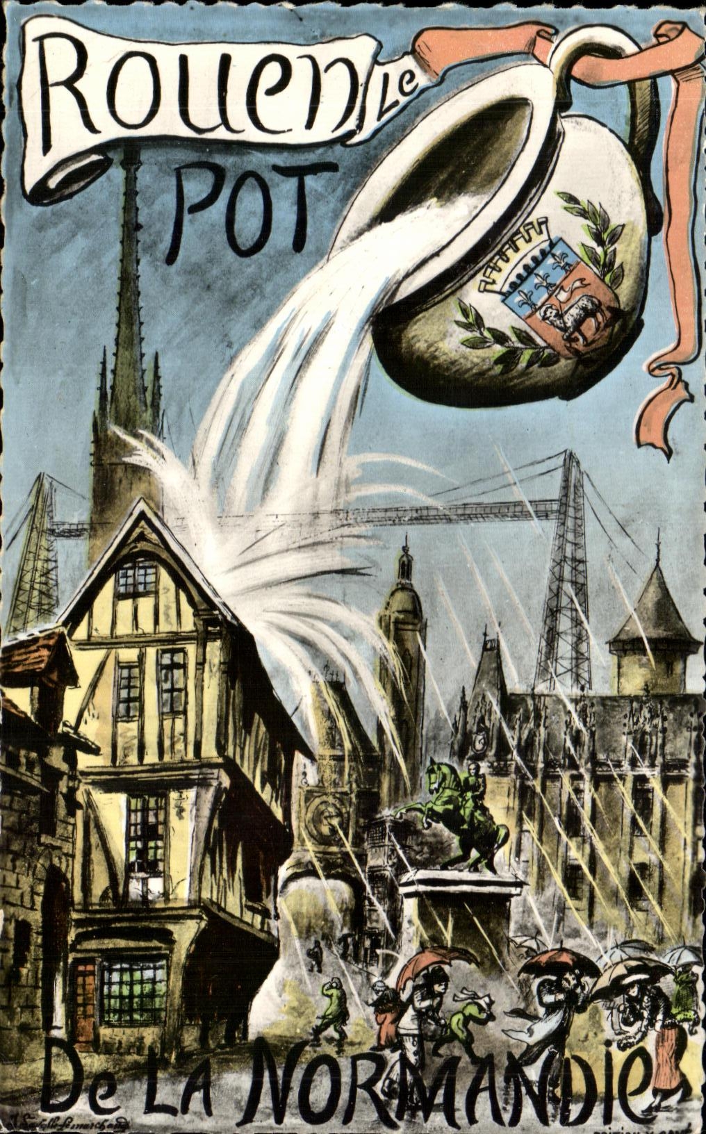 CPA Rouen Pot Of Normandy