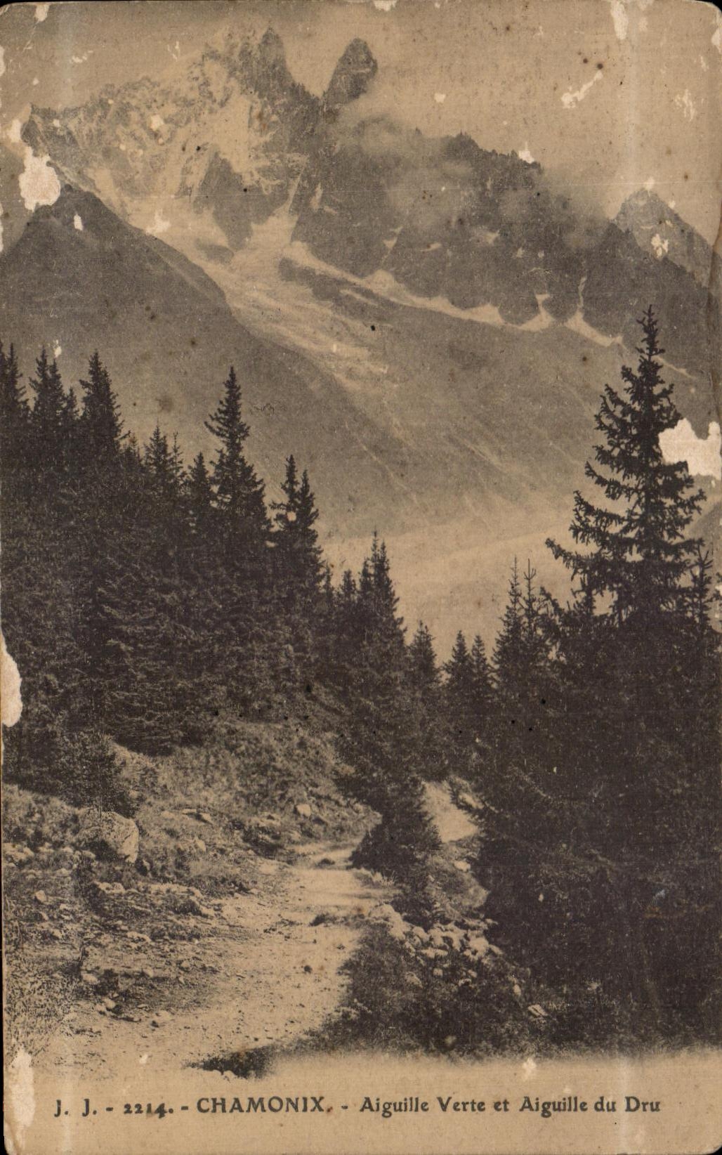 CPA Chamonix Aiguille Verte et Aiguille du Dru
