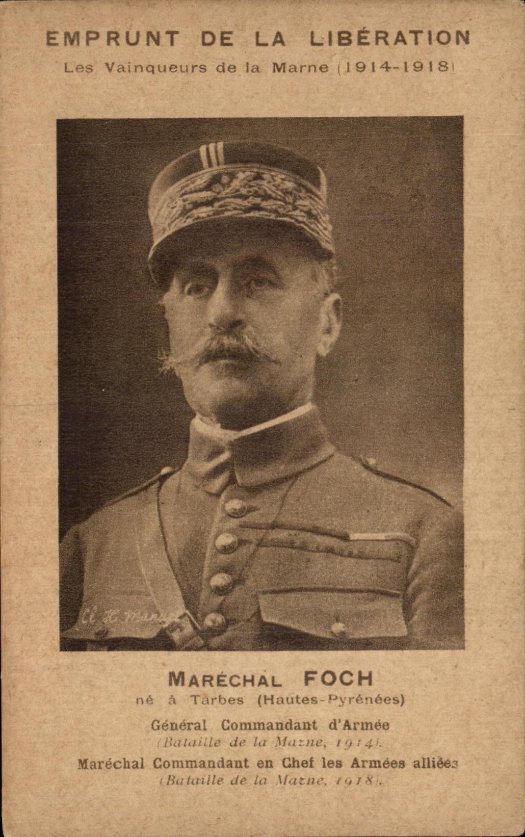 CPA Emprunt De La Liberation Les Vainqueurs de la Marne Militaria 