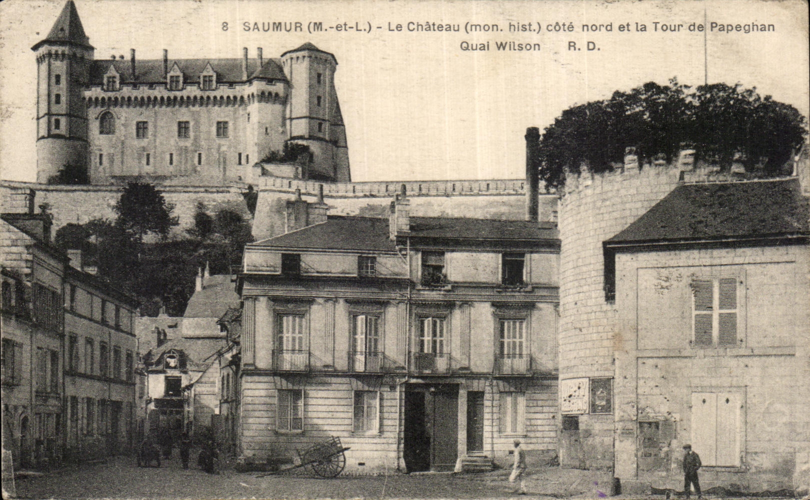 CPA Saumur Le Chateau Tour de Papeghan Quai Wilson 