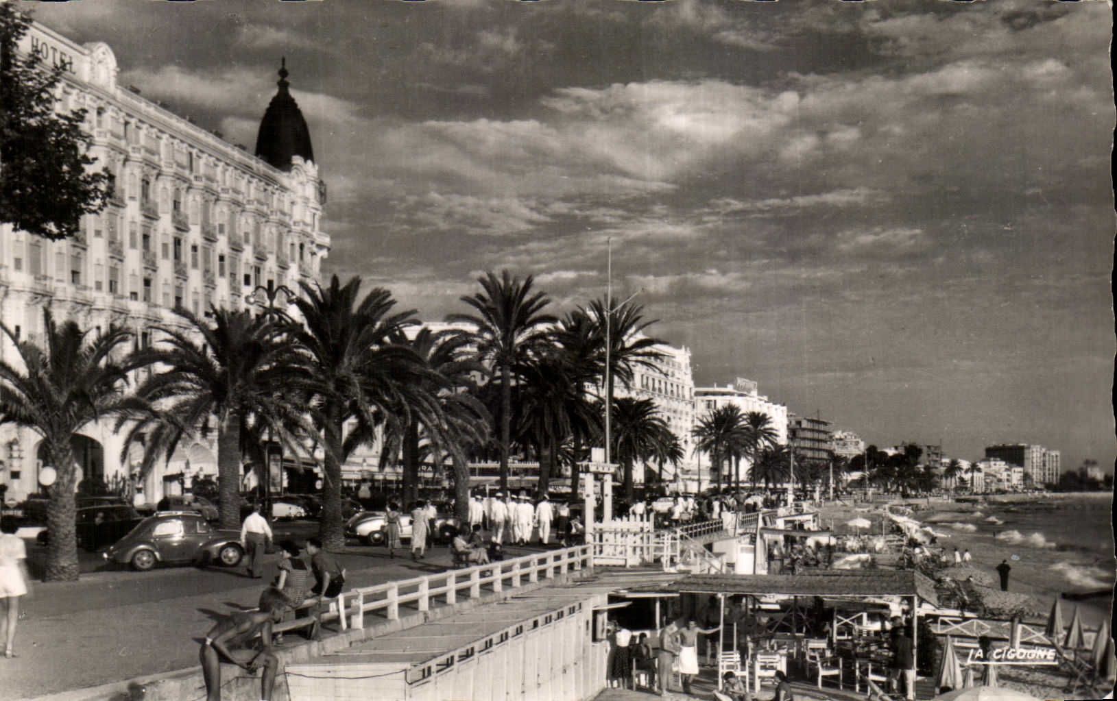 CPA Cannes the Beach the Small cross and hotels