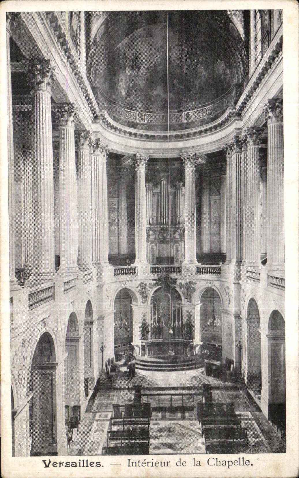 CPA Versailles Interieur de la Chapelle Orgue