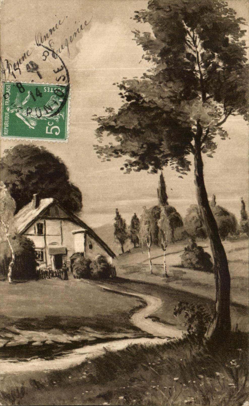 CPA Fantasy bucolic scene