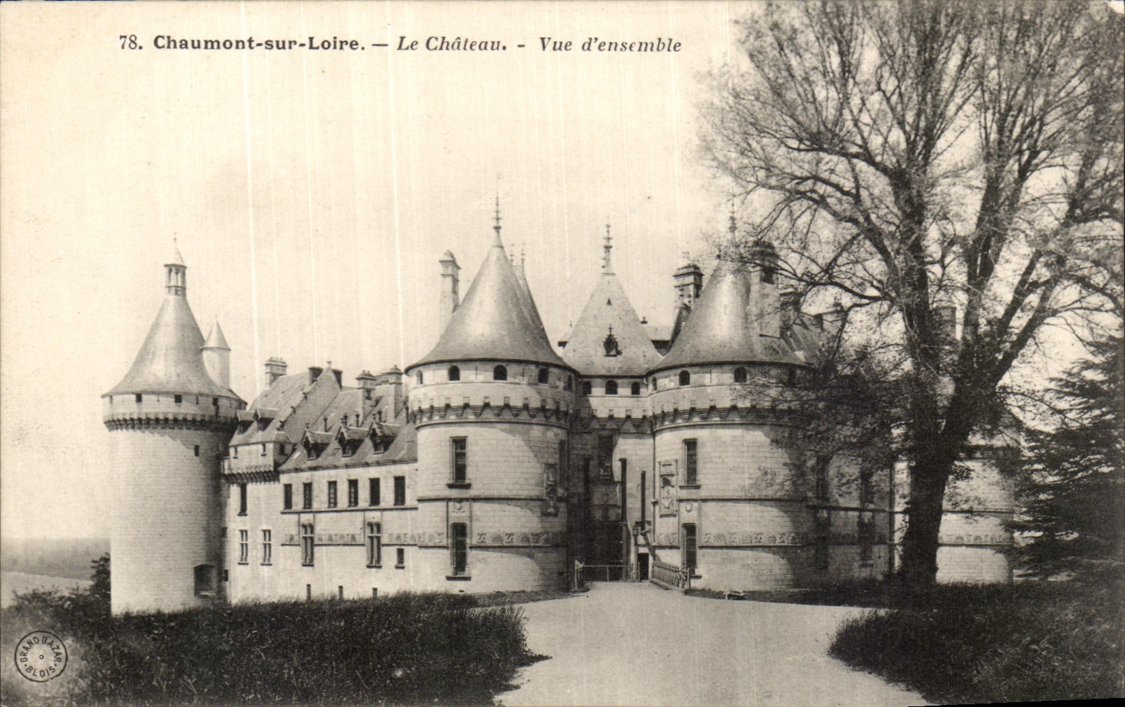 CPA Chaumont sur Loire Le Chateau Vue D'Ensemble