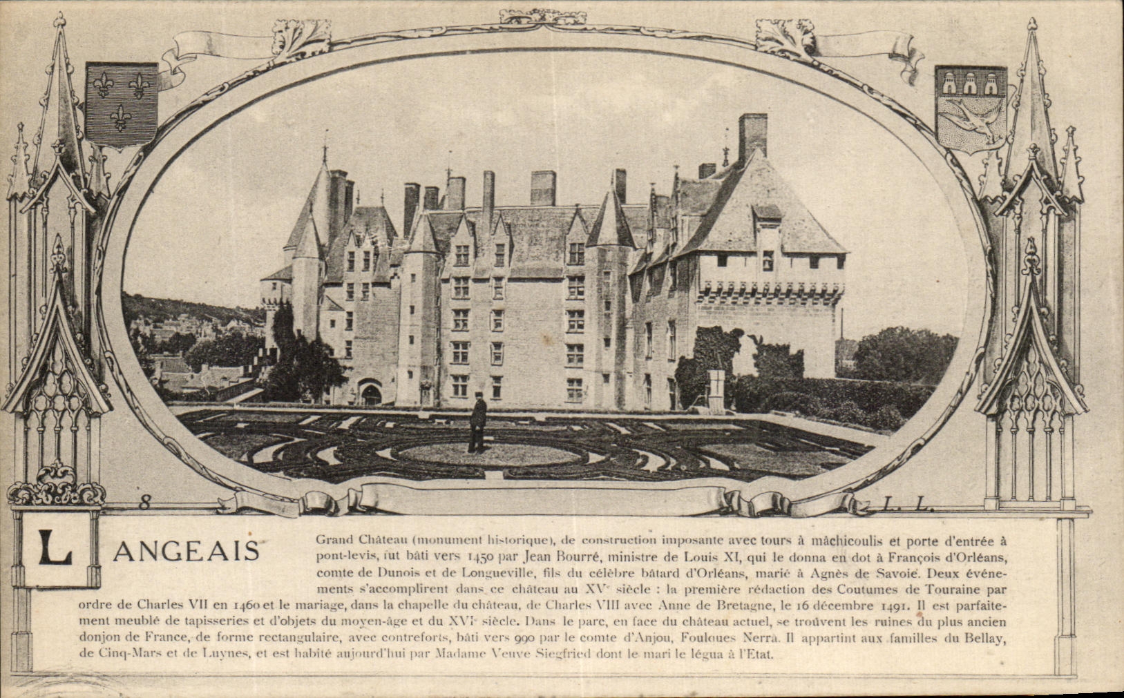 Castillo grande de CPA Langeais