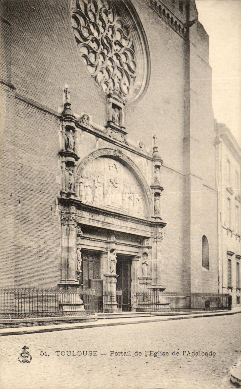 Puerta de CPA Toulouse de I Eglise de I Adalbade