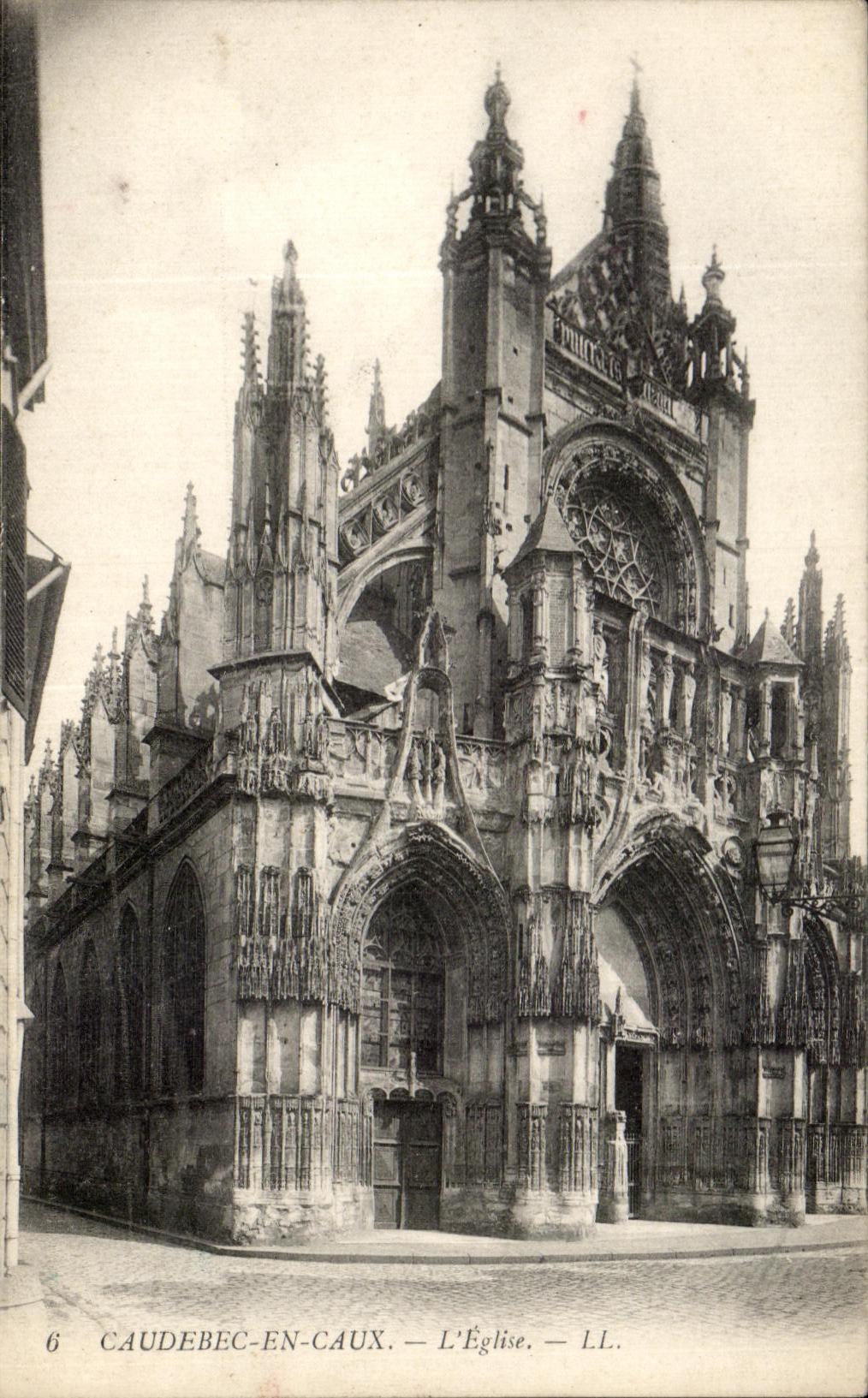 CPA Caudebec En Caux L'Eglise 