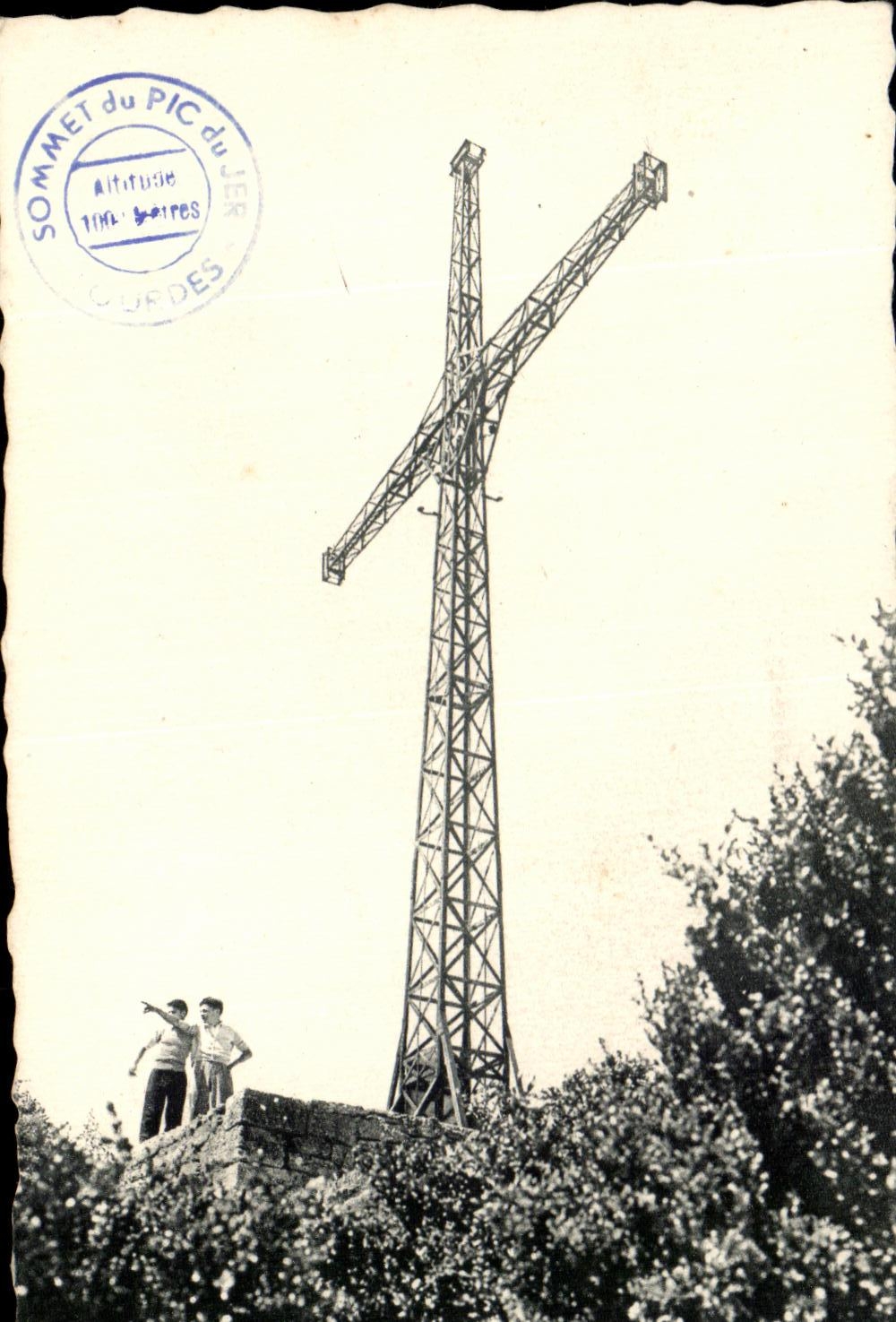 CPA Lourdes Pic du Jer La Croix