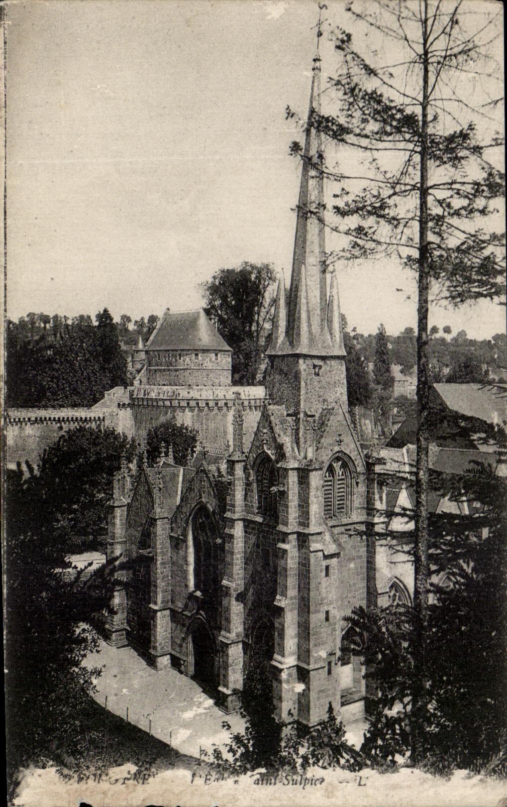 CPA Fougere L'eglise Saint Sulpice 