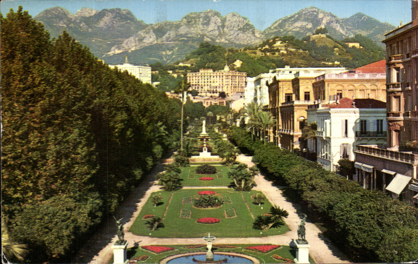 CPA Les Sites Merveilleux De La Cote Menton Les jardins du casino