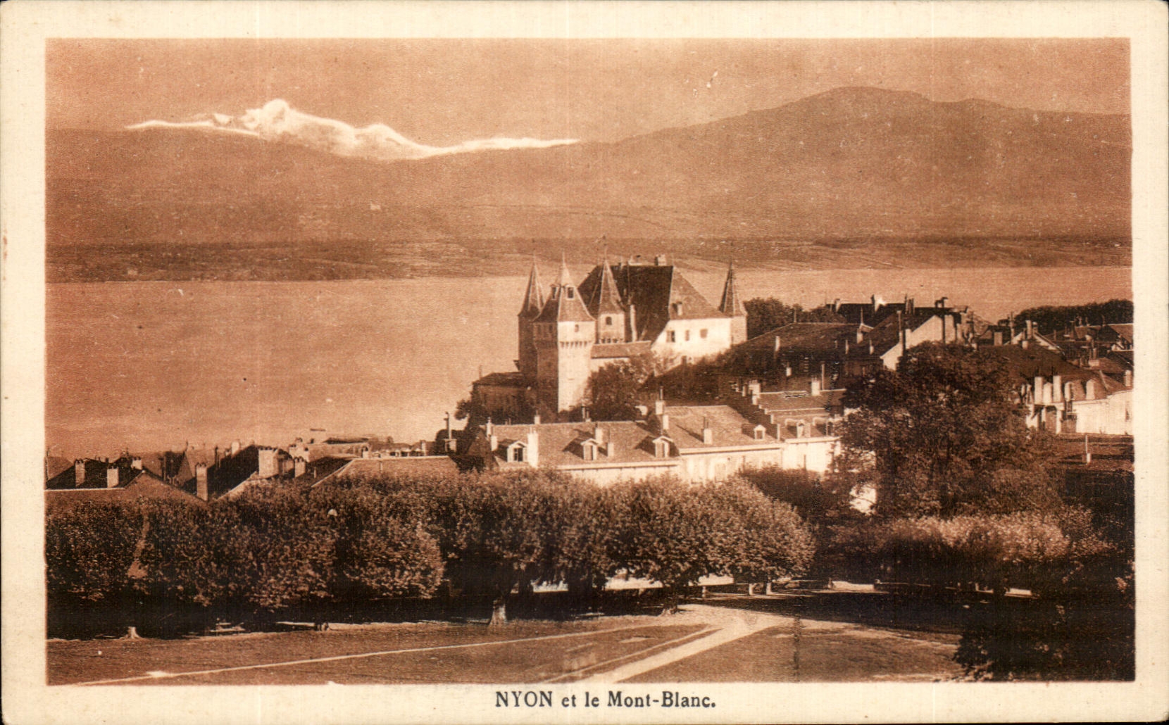 CPA Nyon Et Le Mont Blanc
