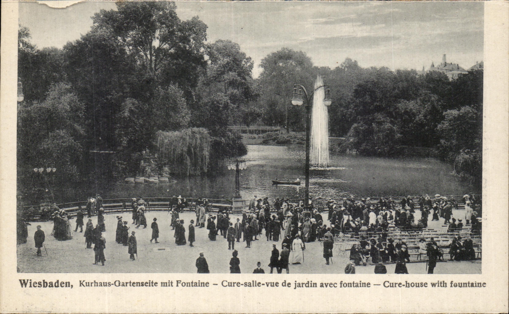 CPA Wiesbaden Kurhaus Gartenseite MIT Cleans Room Seen of Garden Cleans House Garben Site