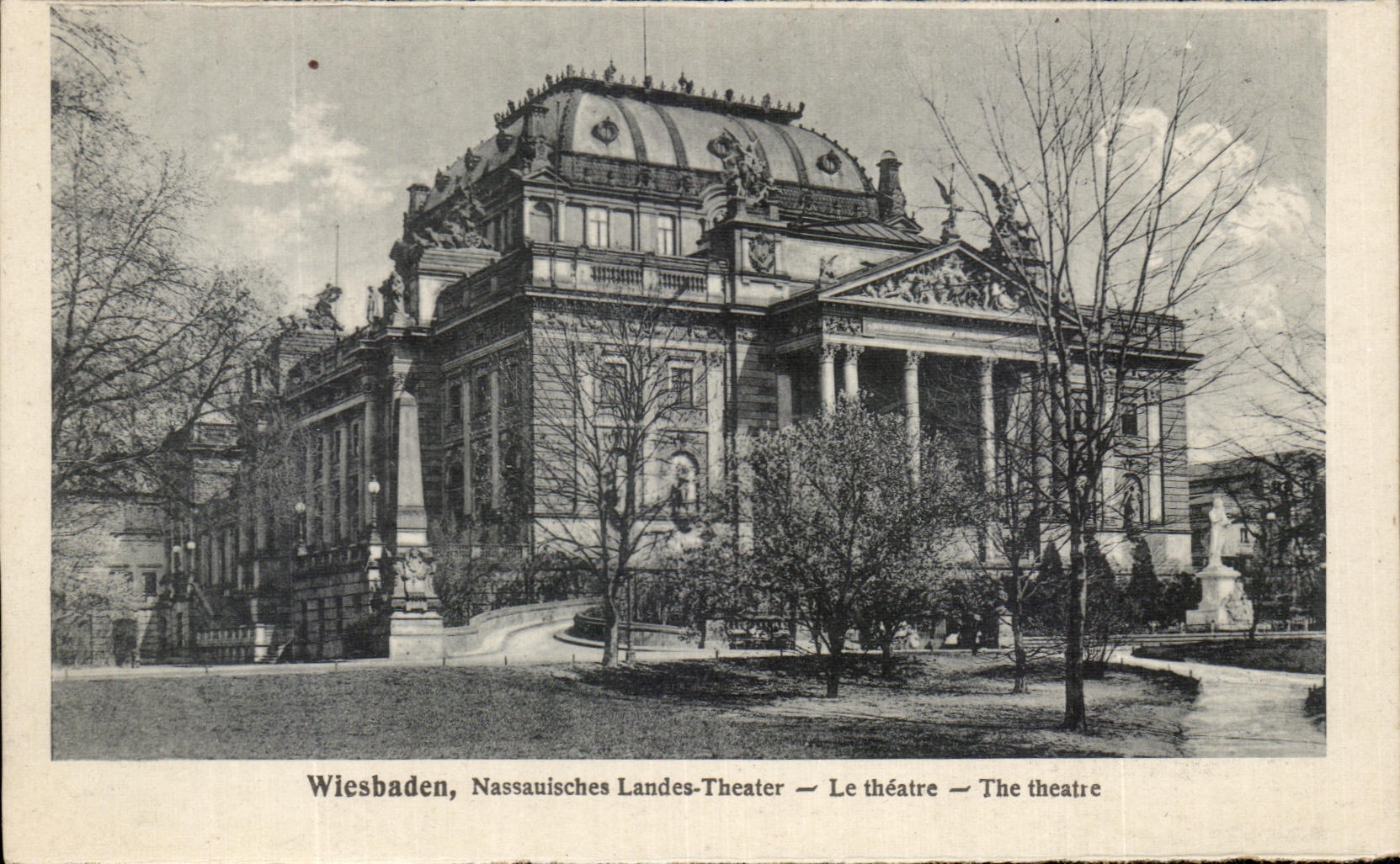 CPA Wiesbaden Nassauisches Theater Moors the Theater The Theater