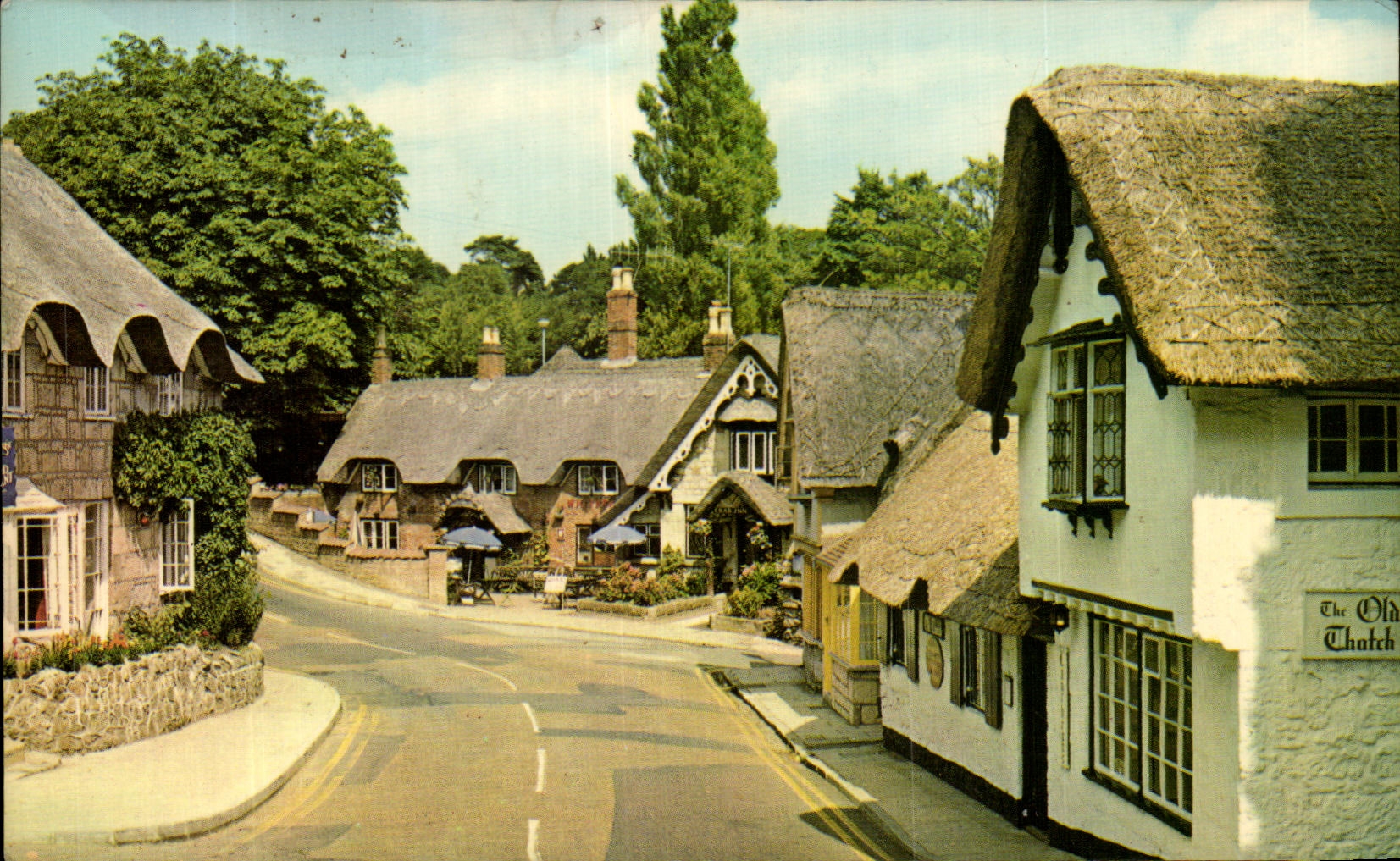 CPA The Old Village Shanklin Isle off wight