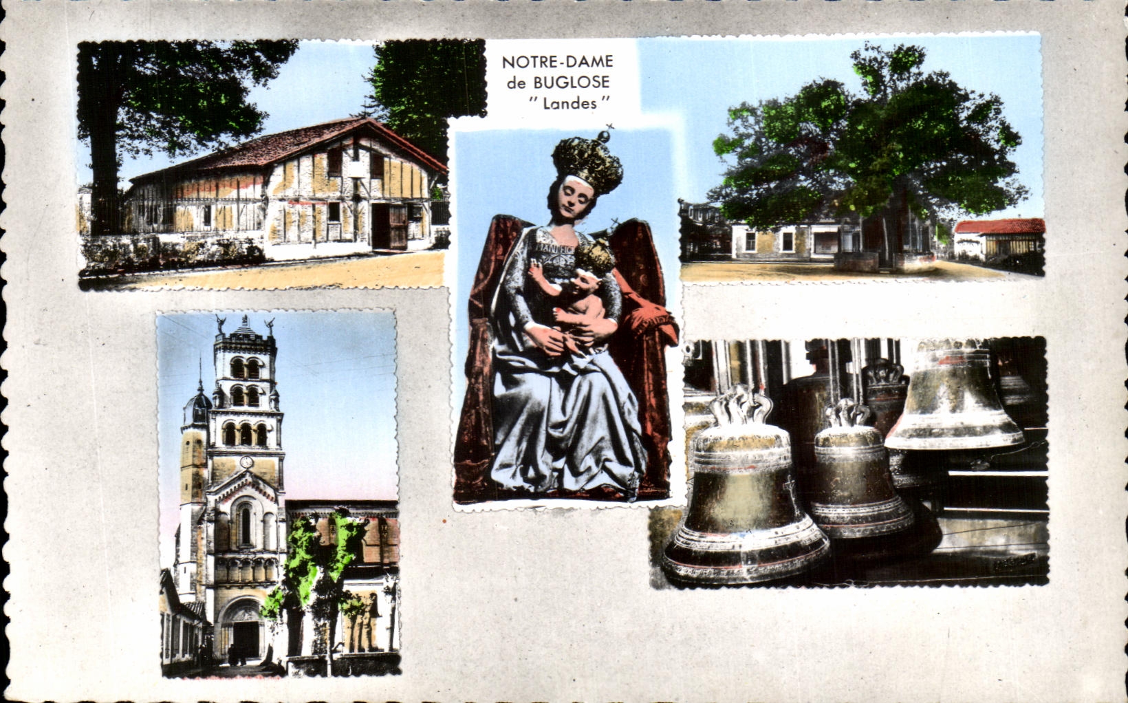 Casa de CPA Notre Dame De Buglose Moors de la entrada antigua del roble de Ranquines de la camara acorazada