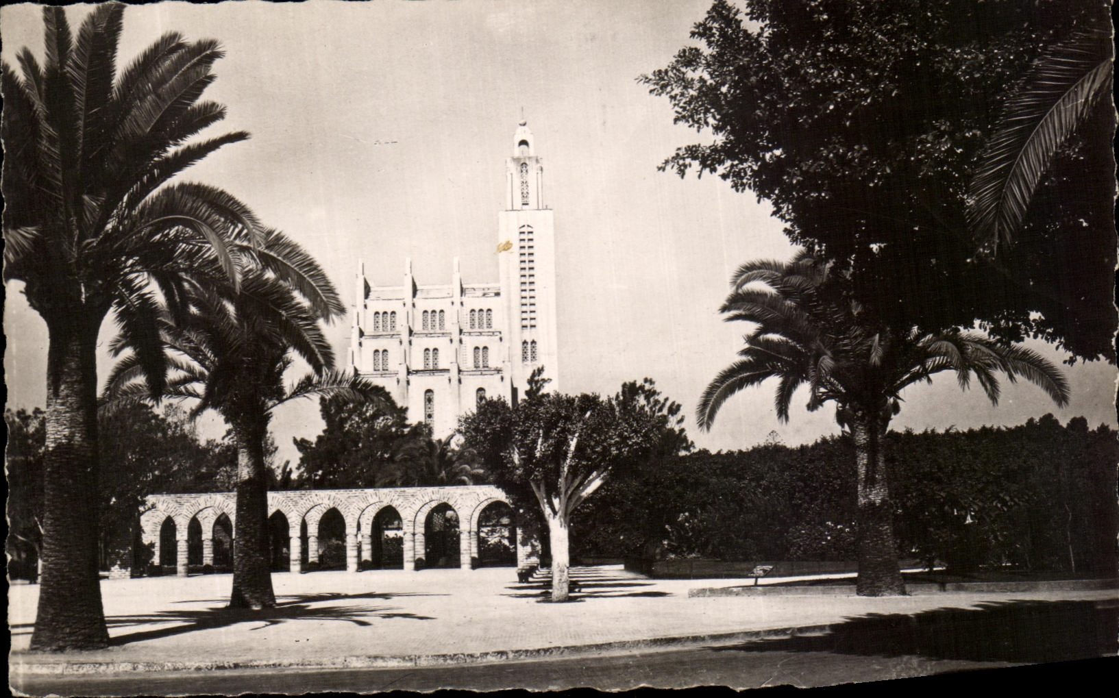 CPA Casablanca Eglise du Sacre Coeur Maroc 