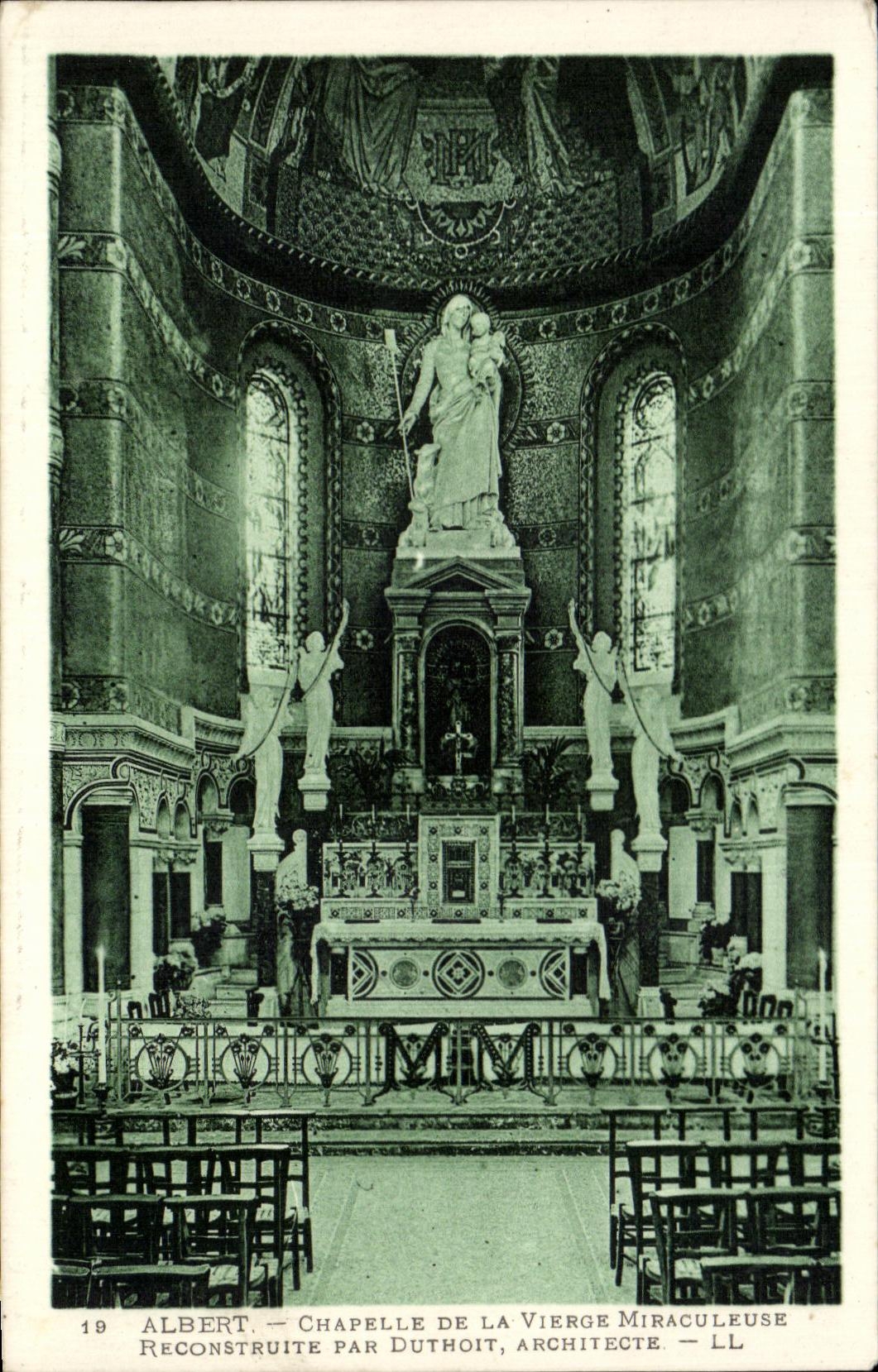 CPA Albert Chapelle De La Vierge Miraculeuse Reconstruite Par Duthoit