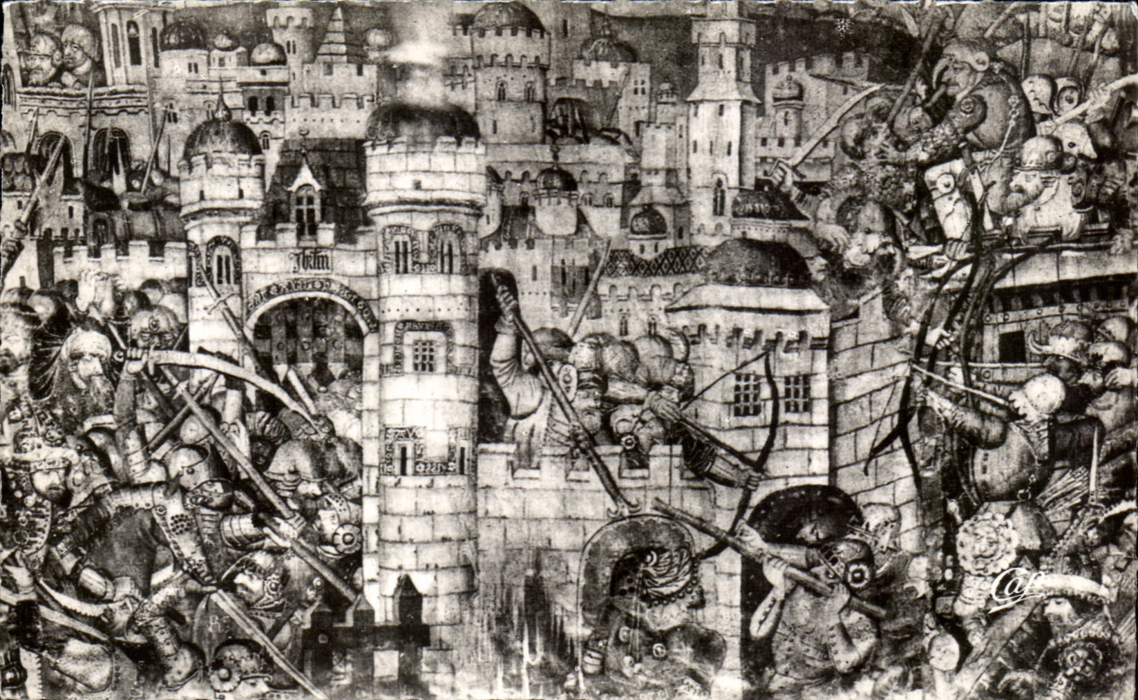 CPSM Saumur Eglise Notre Dame de Nantilly Siege de Jerusalem