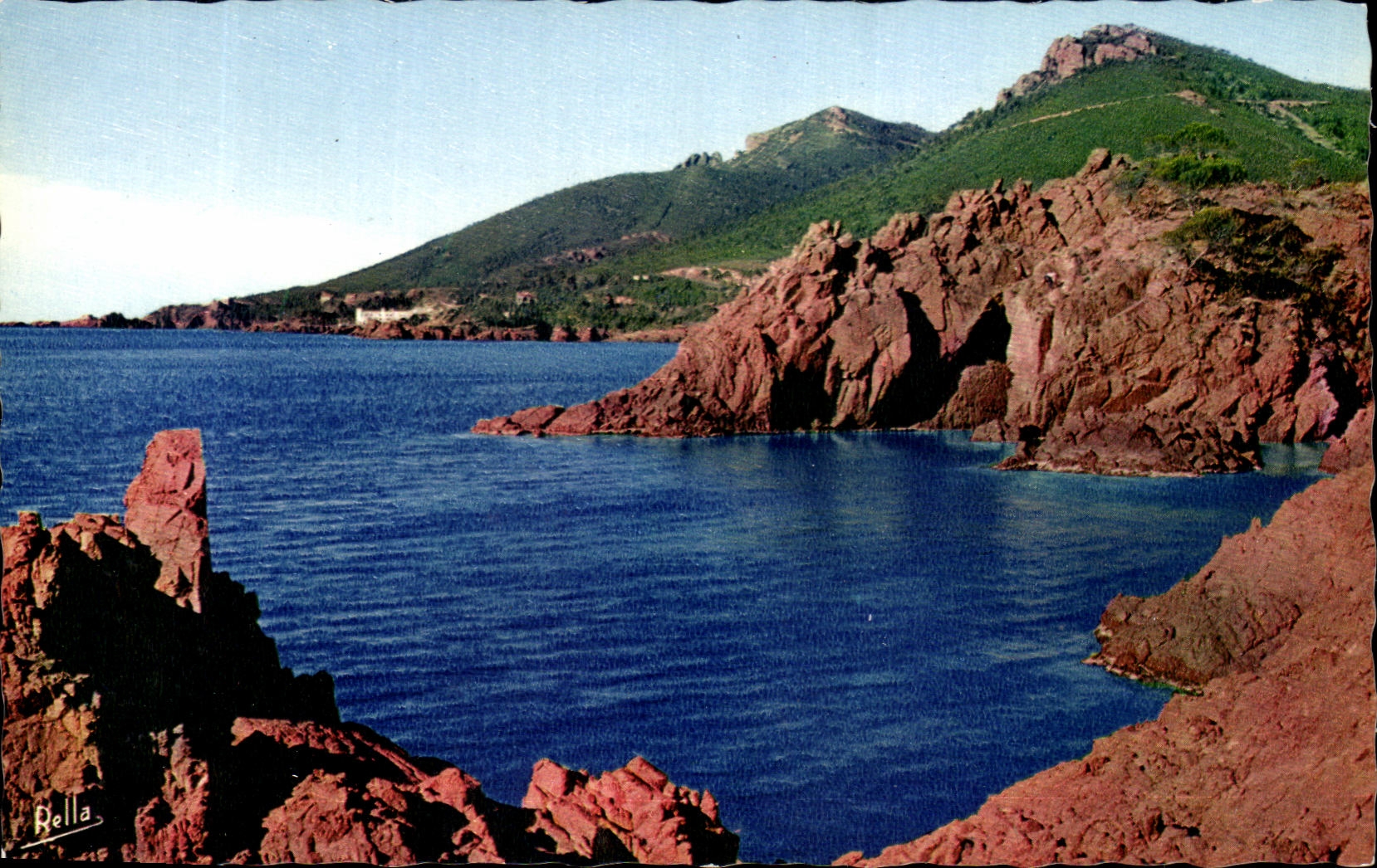 CPSM Entre St Raphael et Cannes la route de la corniche d'or Les Calangues du Trayas