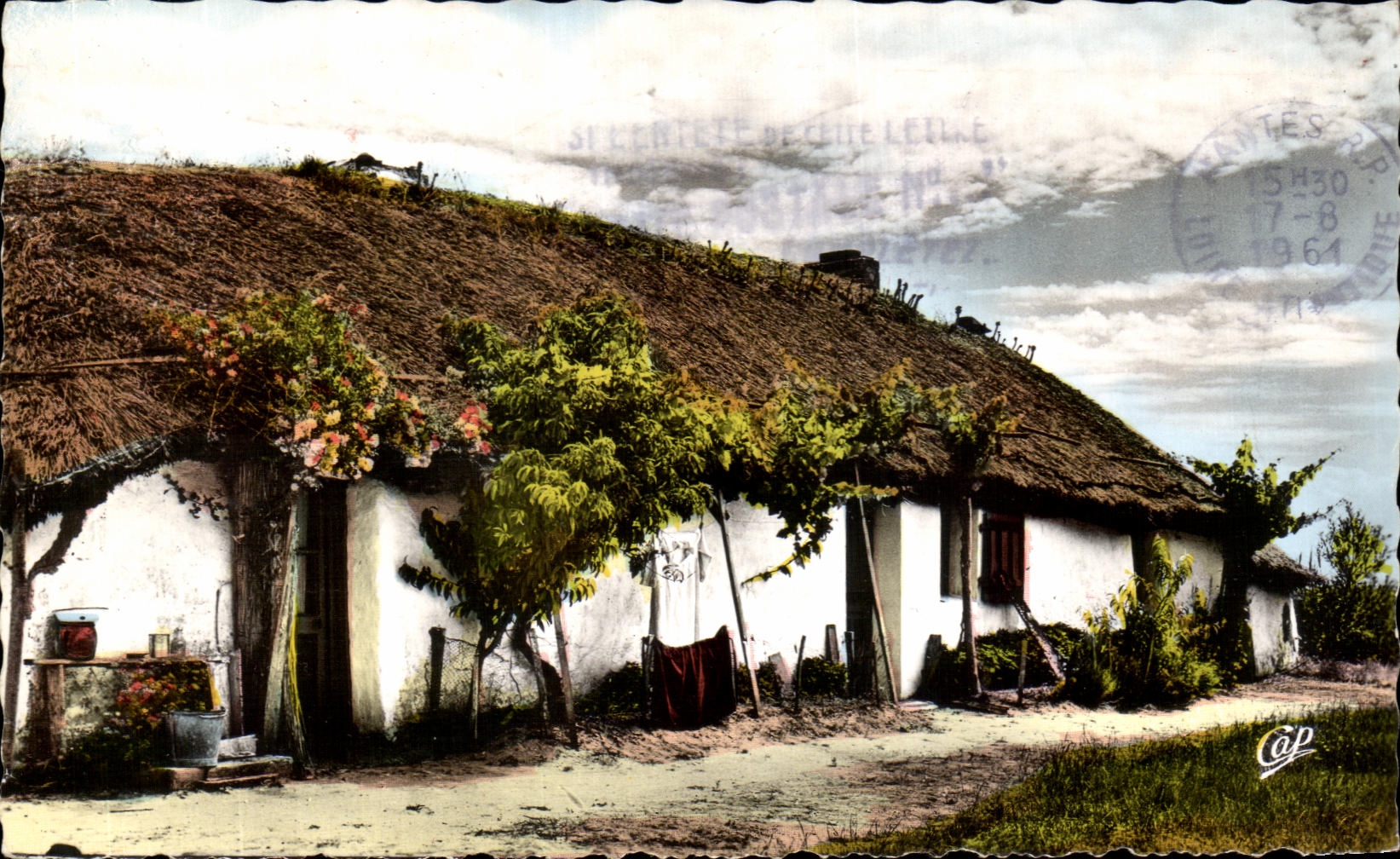 CPSM En Vendee Au Pays de Monts Une Bourrine Vendeenne