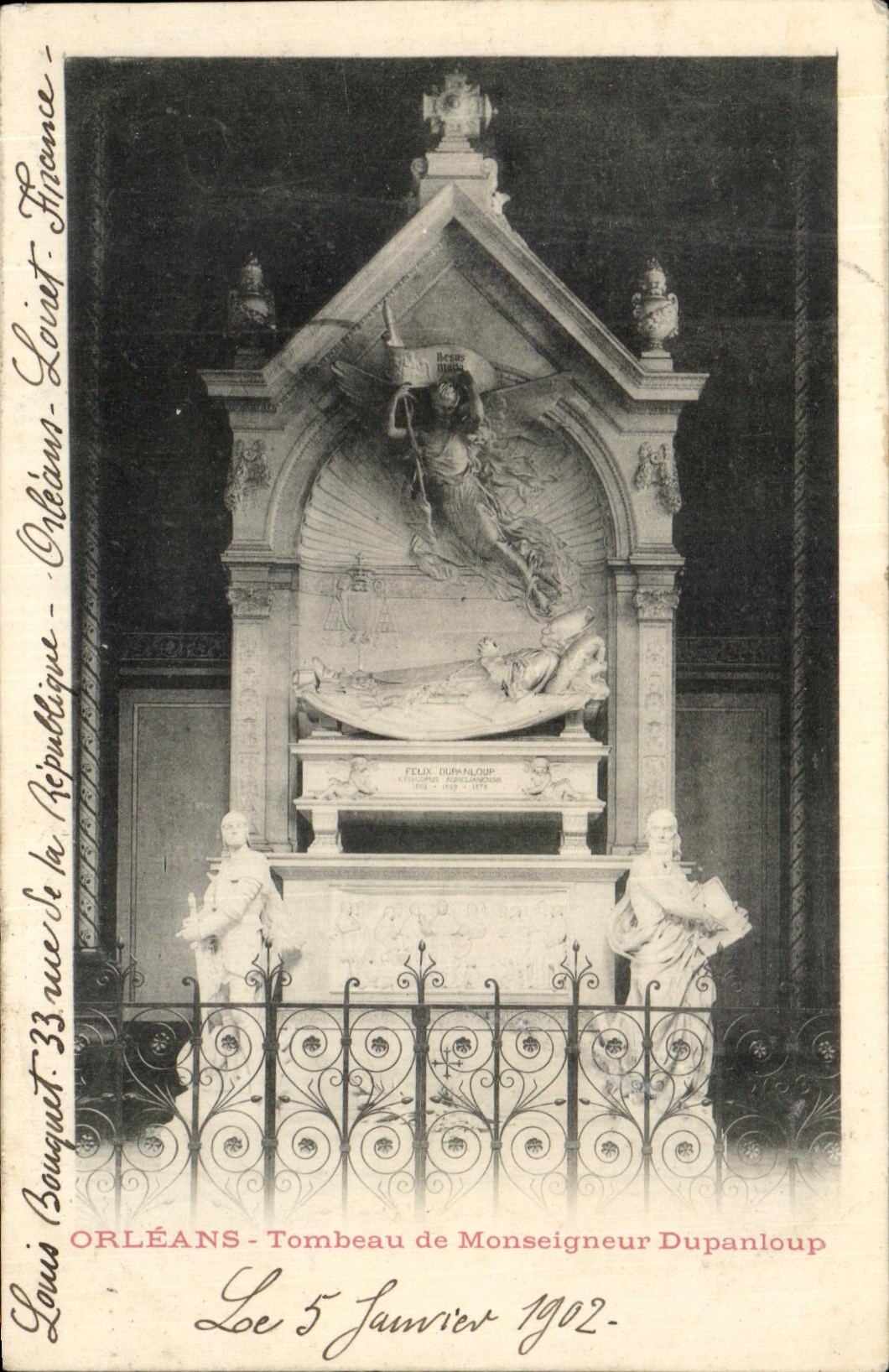 CPA Orleans Tombeau De Monseigneur Dupanloup