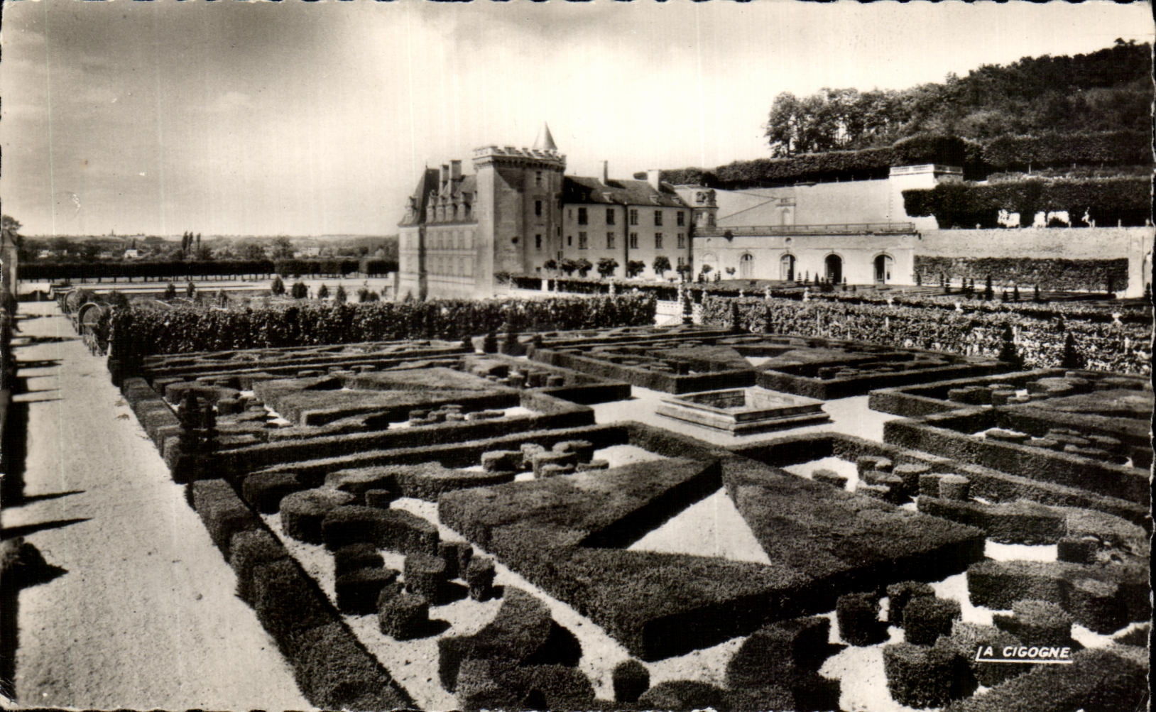 CPA Villandry Le chateau Les Terrasses