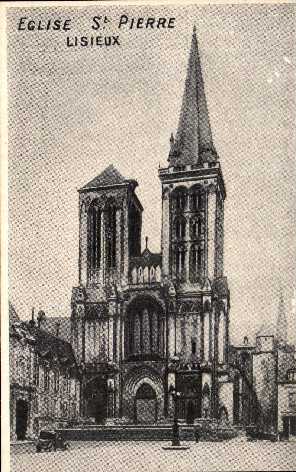 CPA Eglise St Pierre Lisieux