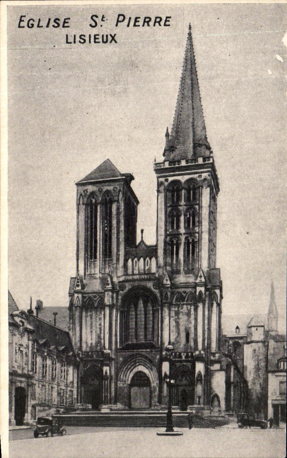 CPA Eglise St Pierre Lisieux