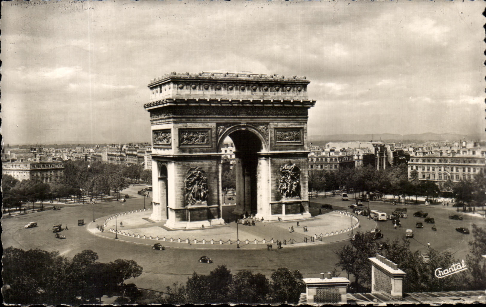 CPA Paris el lugar de Etotle Arc De Triomphe