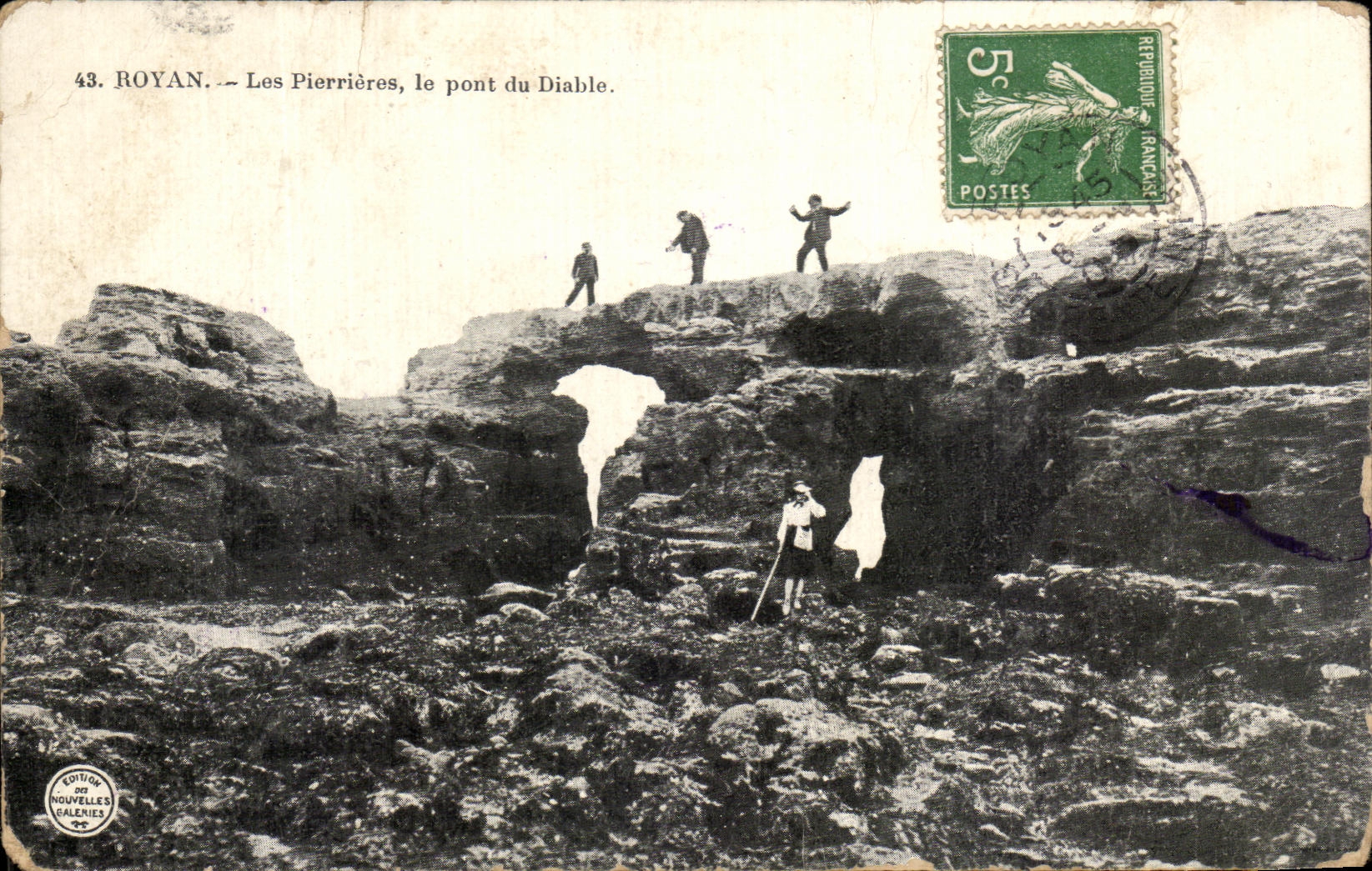 CPA Royan Les Pierrieres le Pont Du Diable