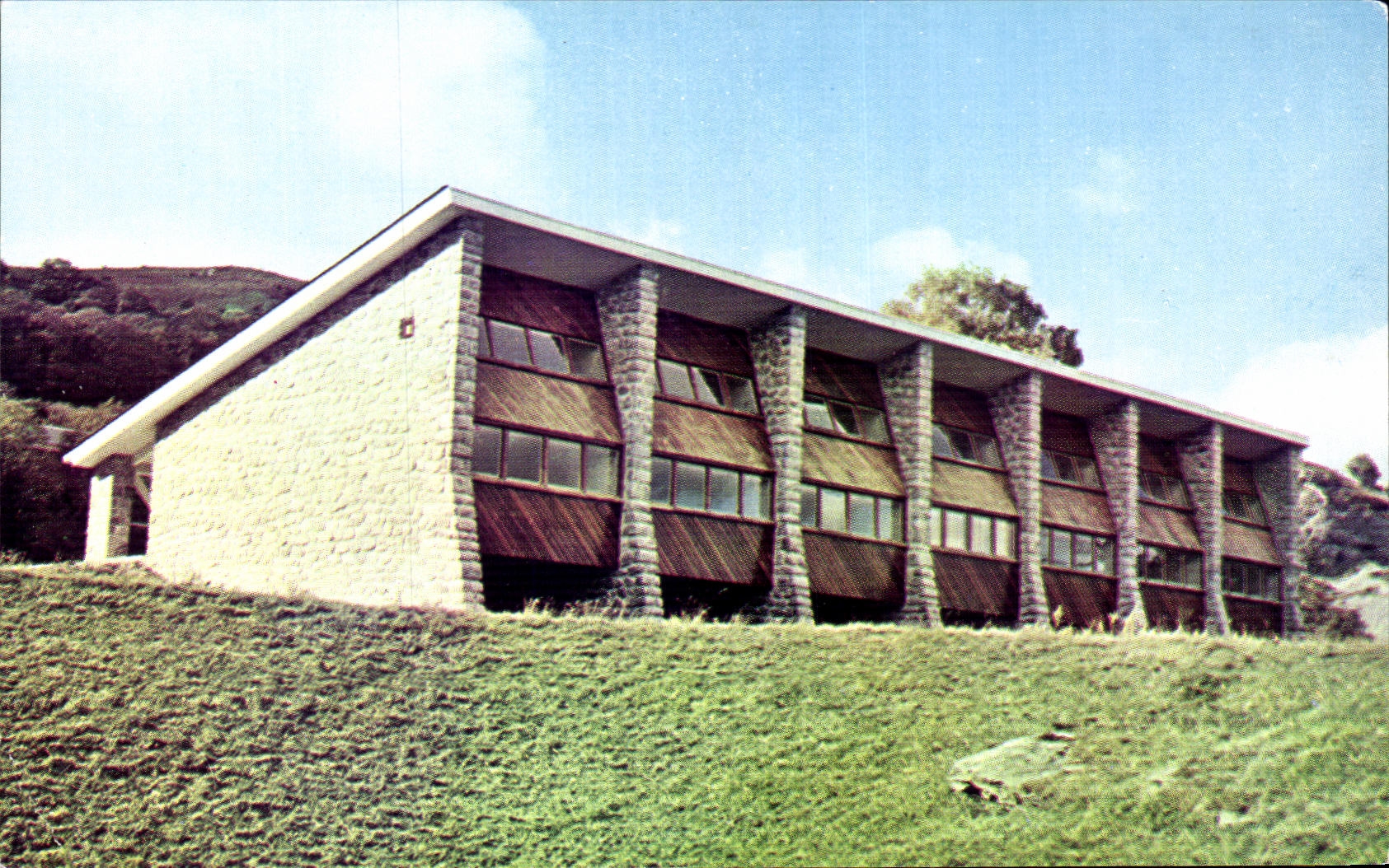 CPSM Cite Secours Saint Pierre A Lourdes Un pavillon 