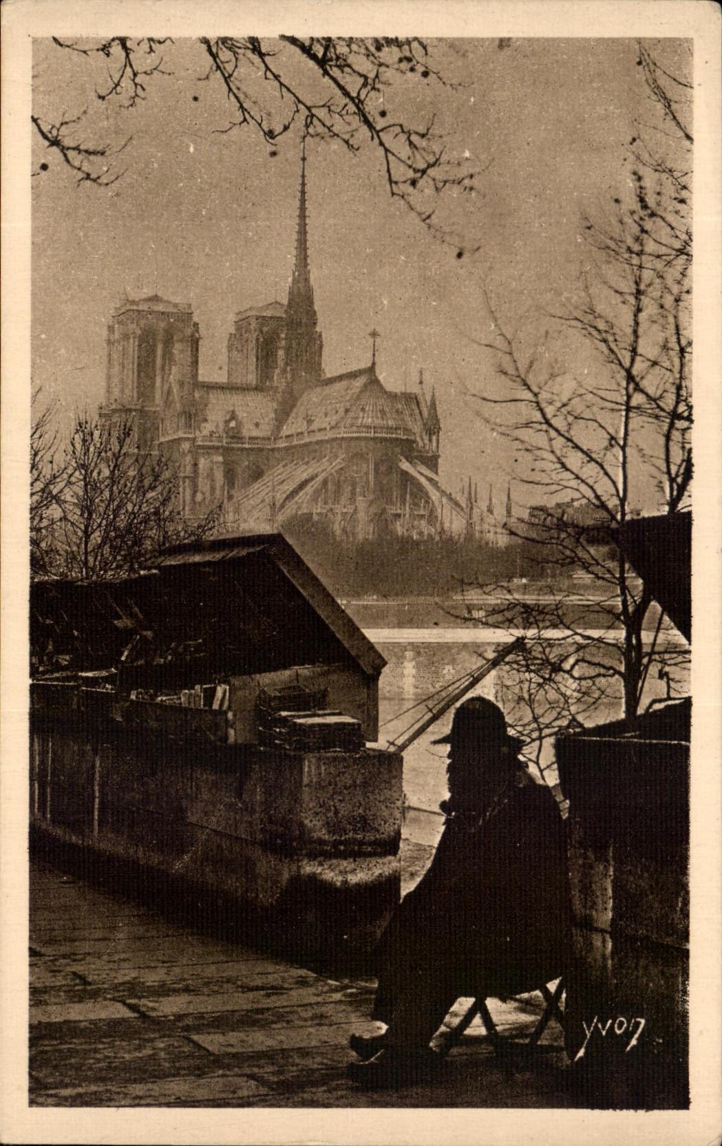 CPA Paris While Strolling Ancestor of the secondhand booksellers