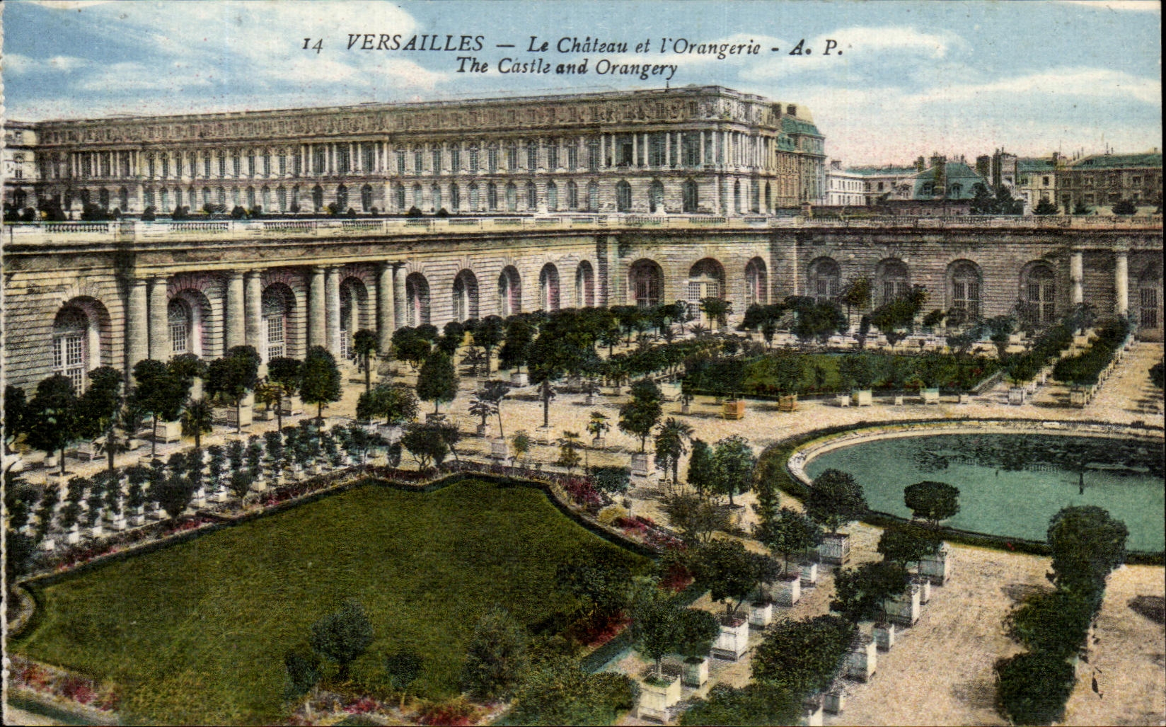 CPA Versailles Le Chateau et I'Orangerie 
