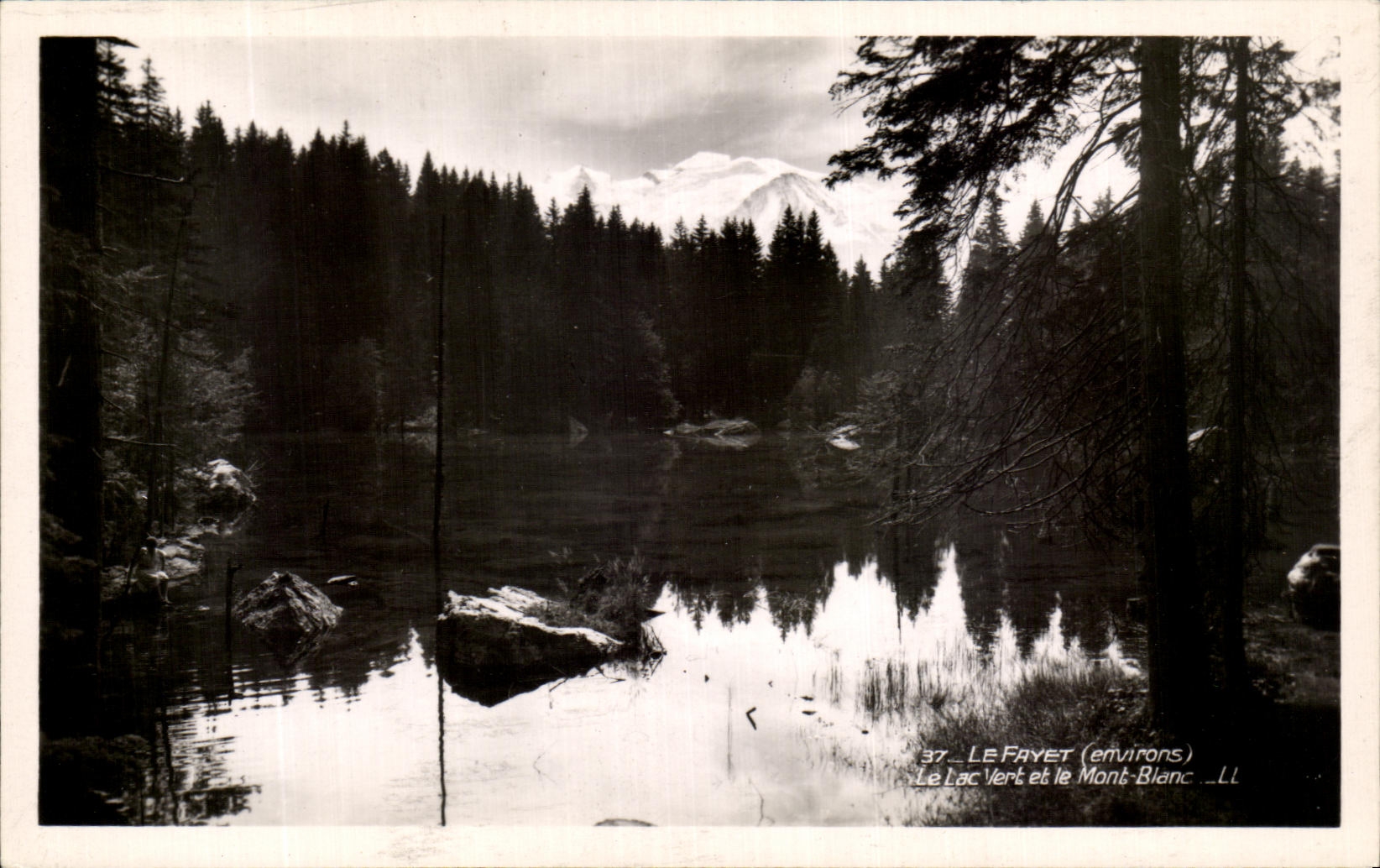 CPA LeFayet Le Lac Vert et le Mont Blanc