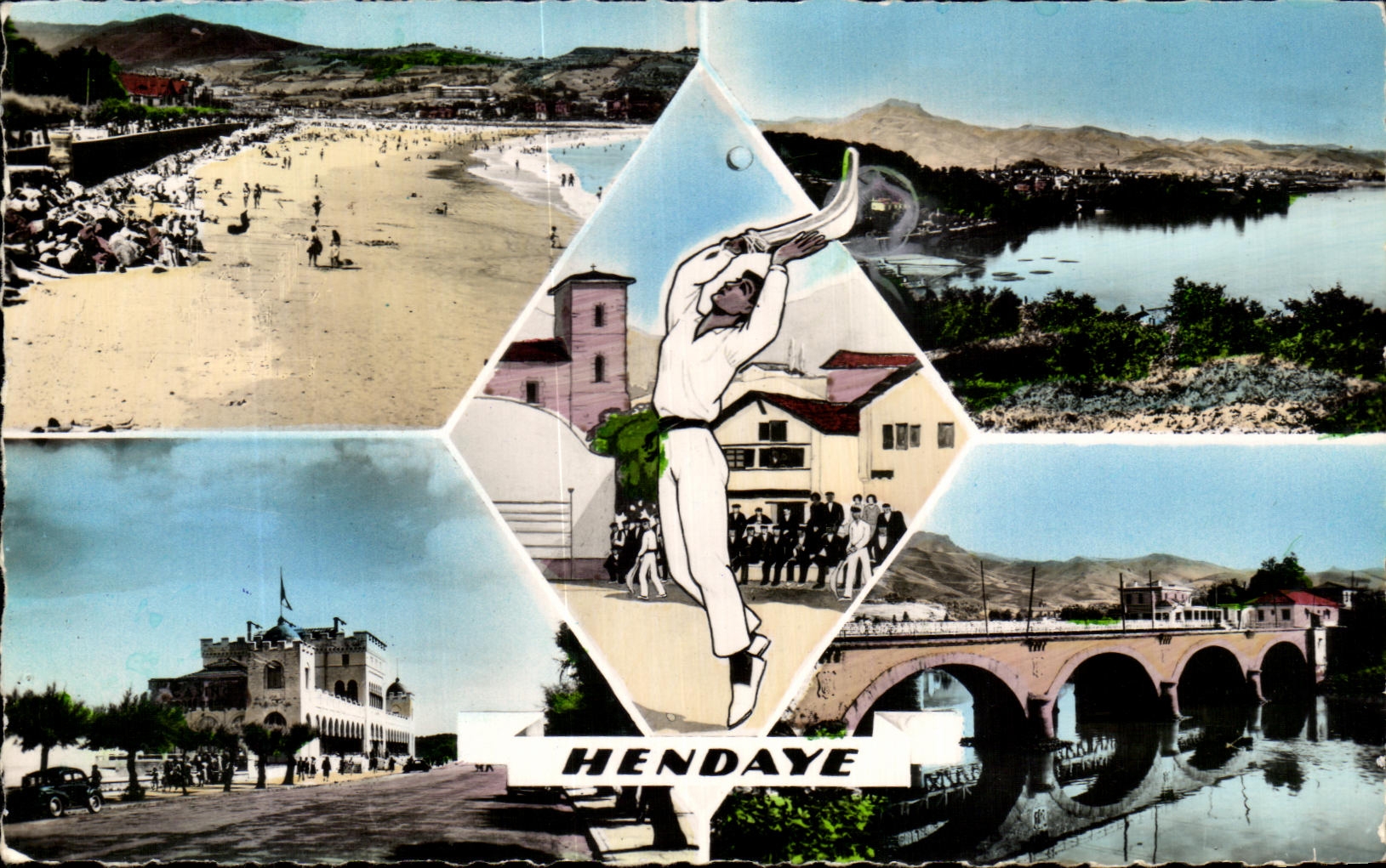 CPA Hendaye Winds into a ball Basque