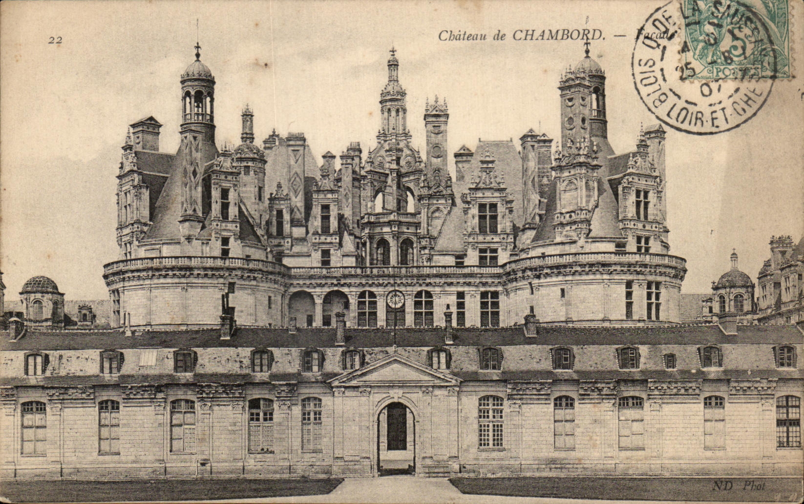 CPA Chateau de Chambord Facade