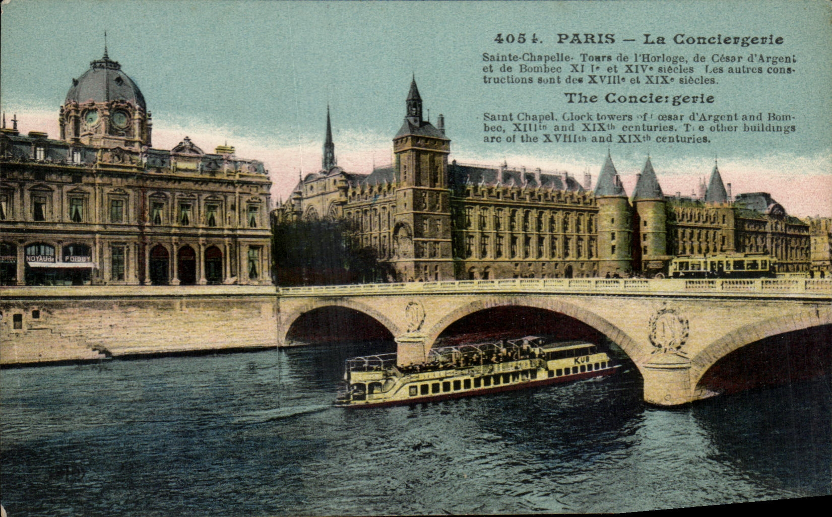 CPA Paris Conclergerie Sainte Vault Tours of I' Horloge Barge