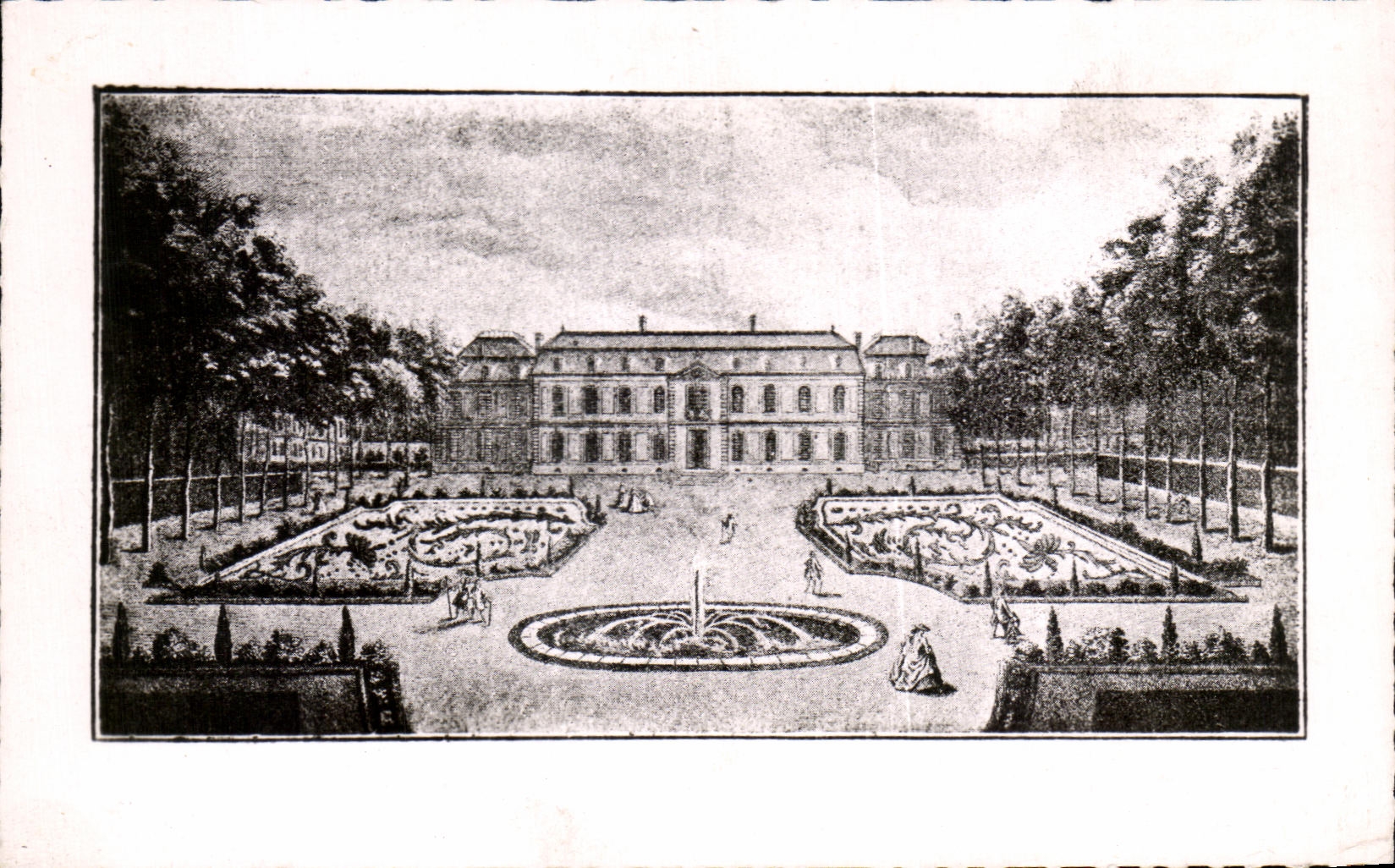 CPA Mourning Castle of Chevrette Engraving of 18th