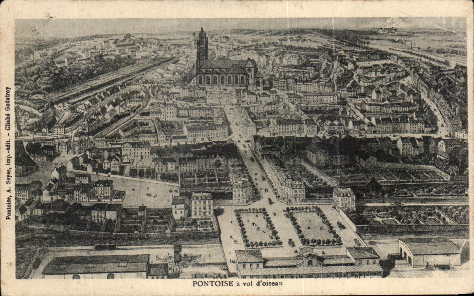 CPA Pontoise Flight Of Bird