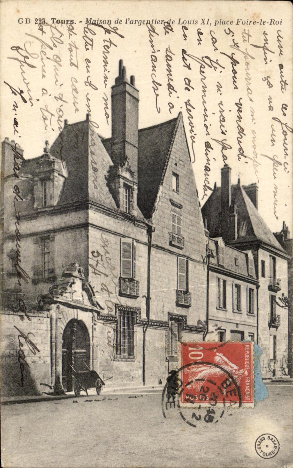 CPA Tours House of the Banker of Louis XI places Foire the King