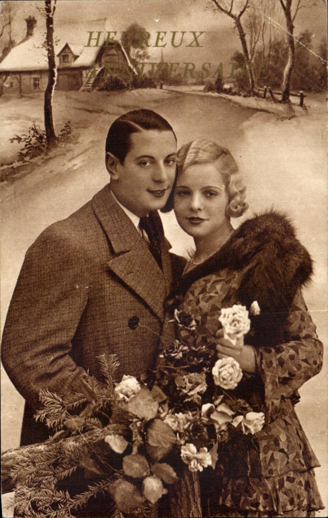 CPA Fantaisie Couple Femme