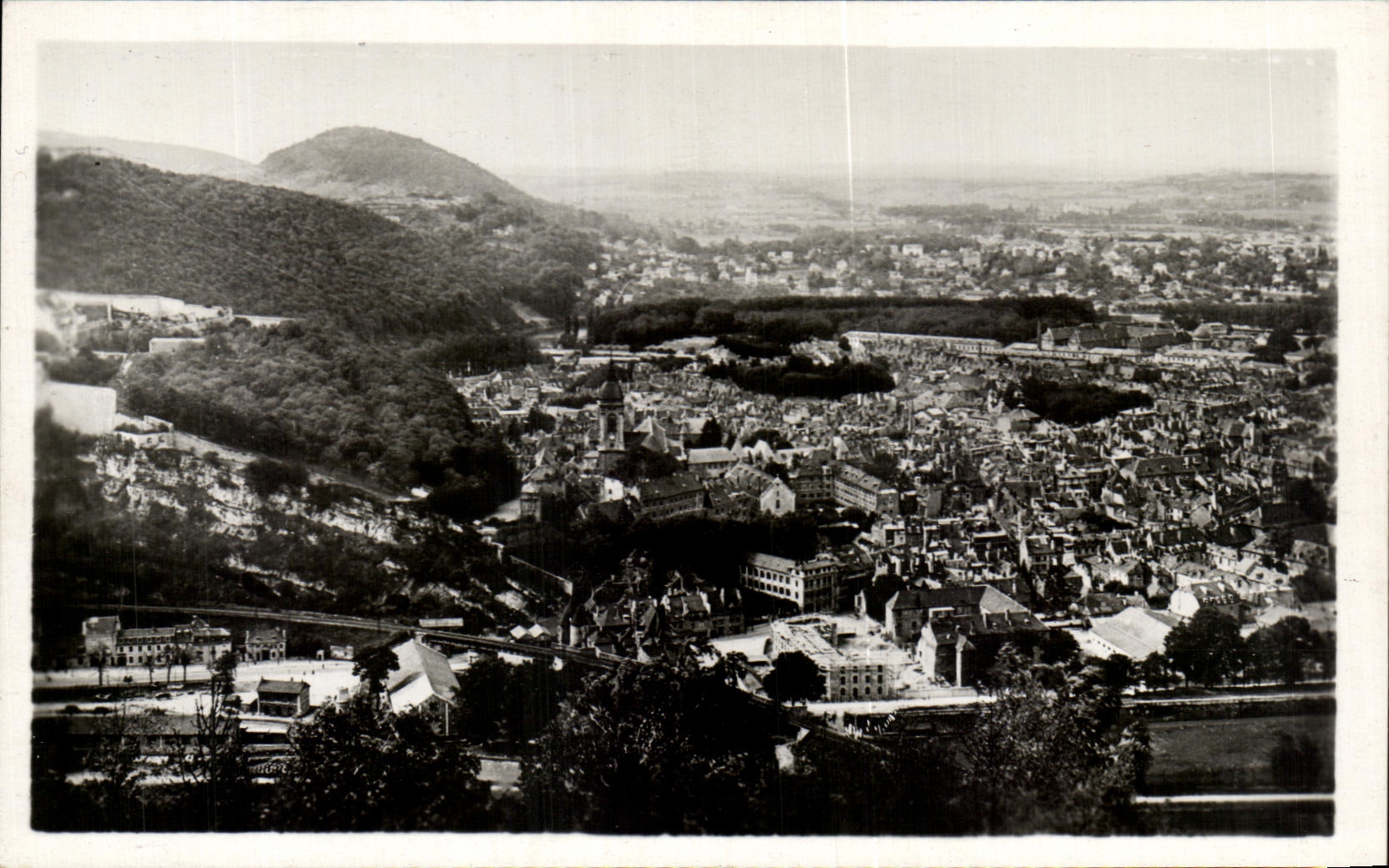 CPA Besancon Vue Prise du Fort de Bresille