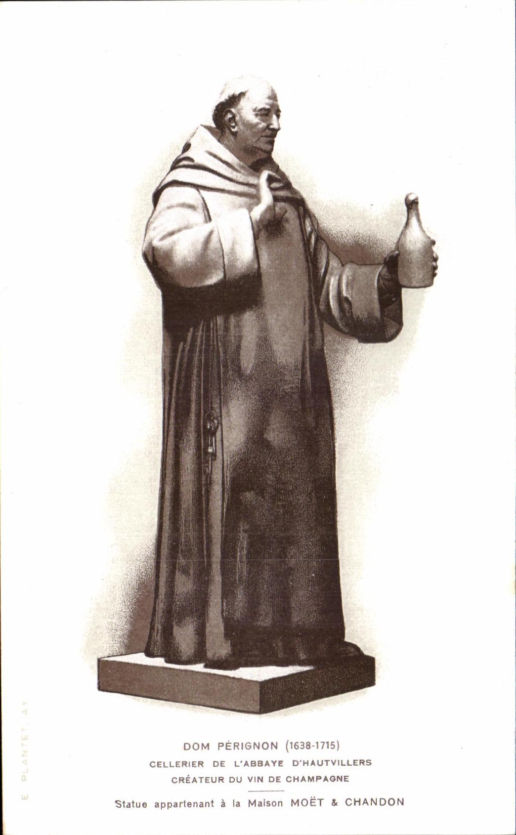 CPA Dom Perignon Cellerier Of the Abbey D' Hautvillers Champagne Moet and Chandon